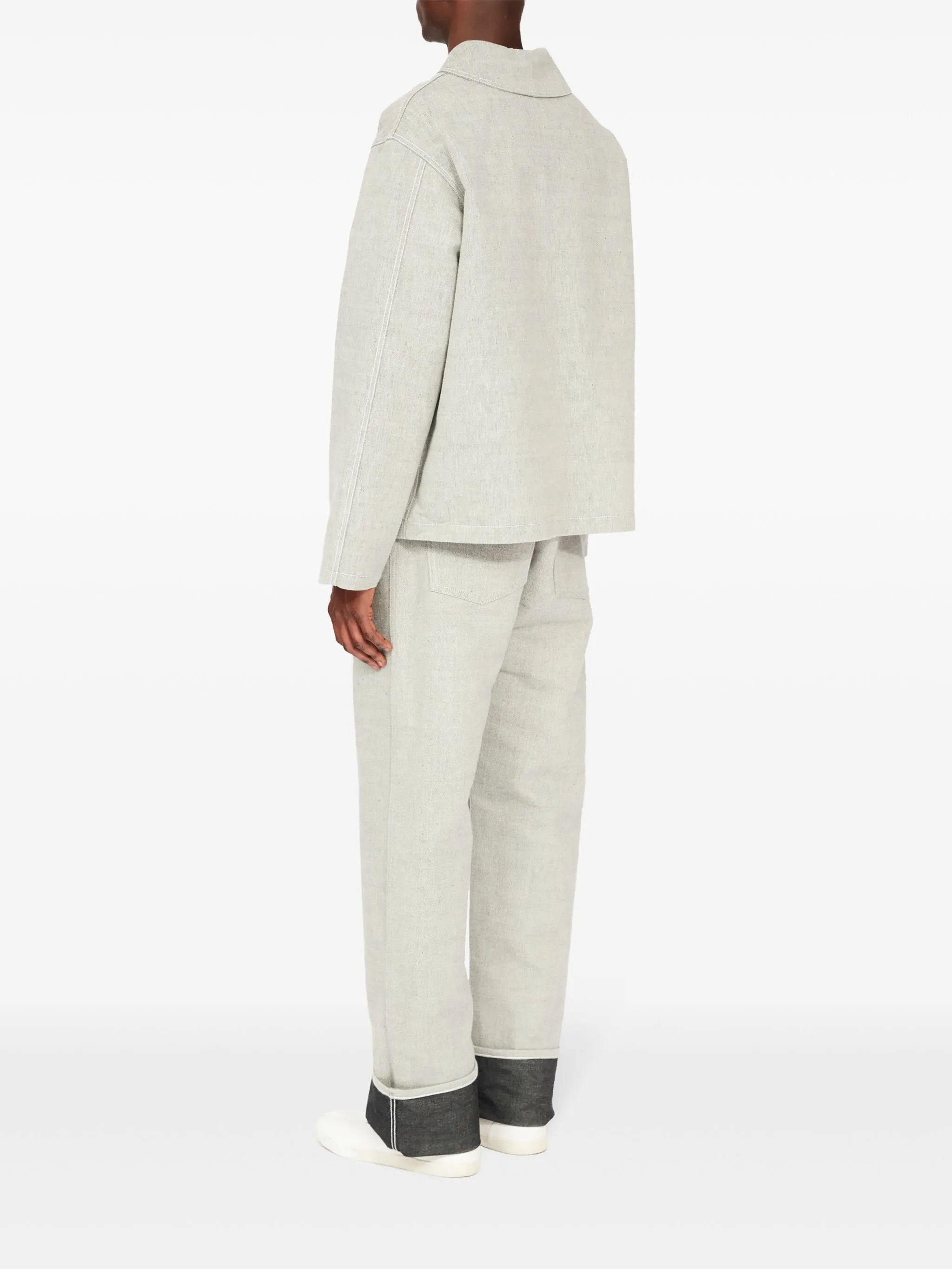 Maison Margiela oc11z0925 Button-down Cotton Jacket in Grey Size US L / EU 52-54 / 3 - 6 Thumbnail
