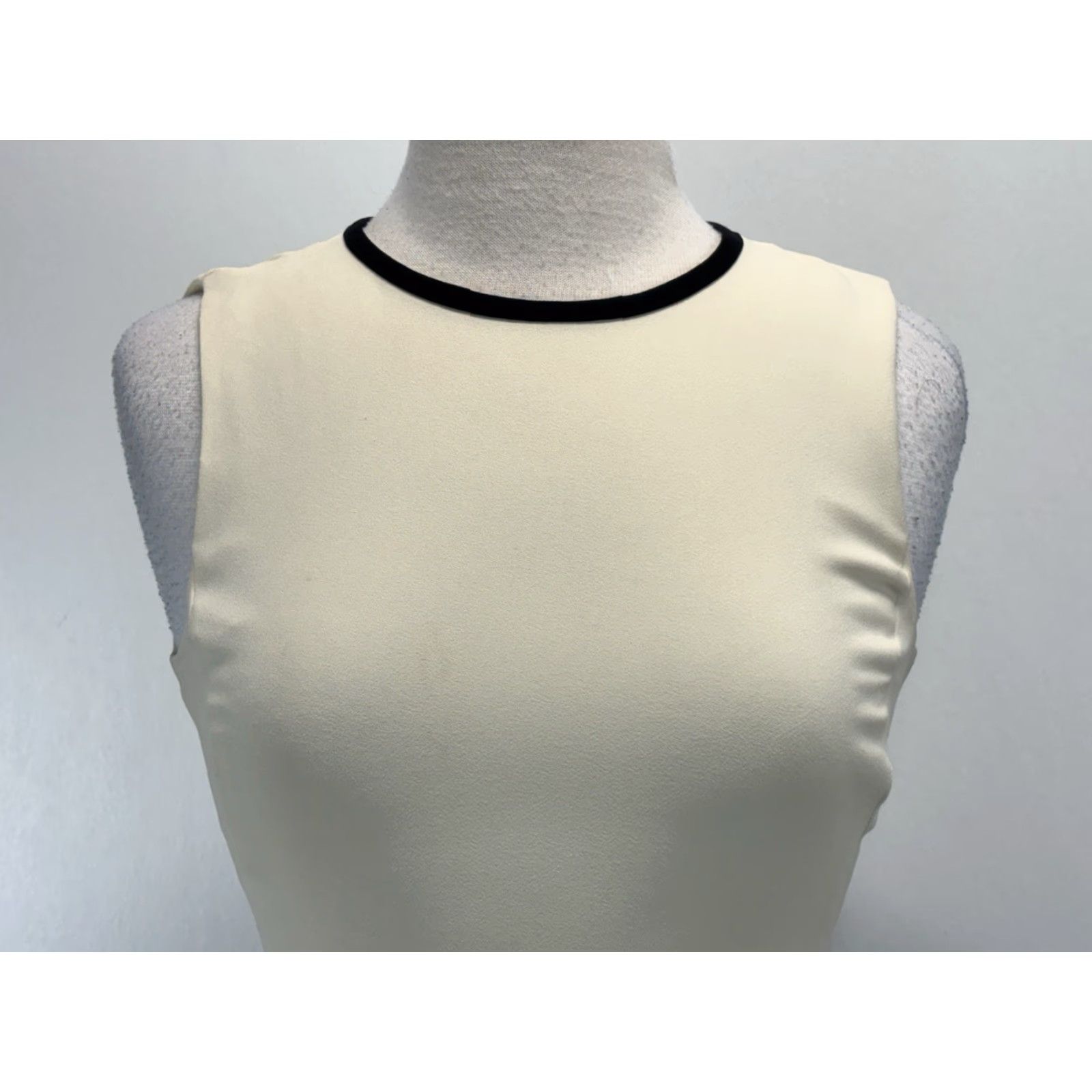 Ralph Lauren Lauren Ralph Lauren Colorblock Dress Sz 4 Cream Black Fit N Flare Classic Dress Size S / US 4 / IT 40 - 2 Thumbnail