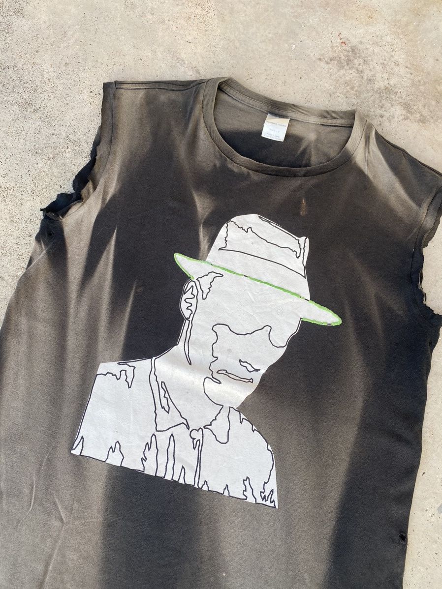 Japanese Brand × Number (N)ine × Vintage Faded Vintage Number Nine Graphic Art Custom Sleeveless Size US M / EU 48-50 / 2 - 2 Thumbnail