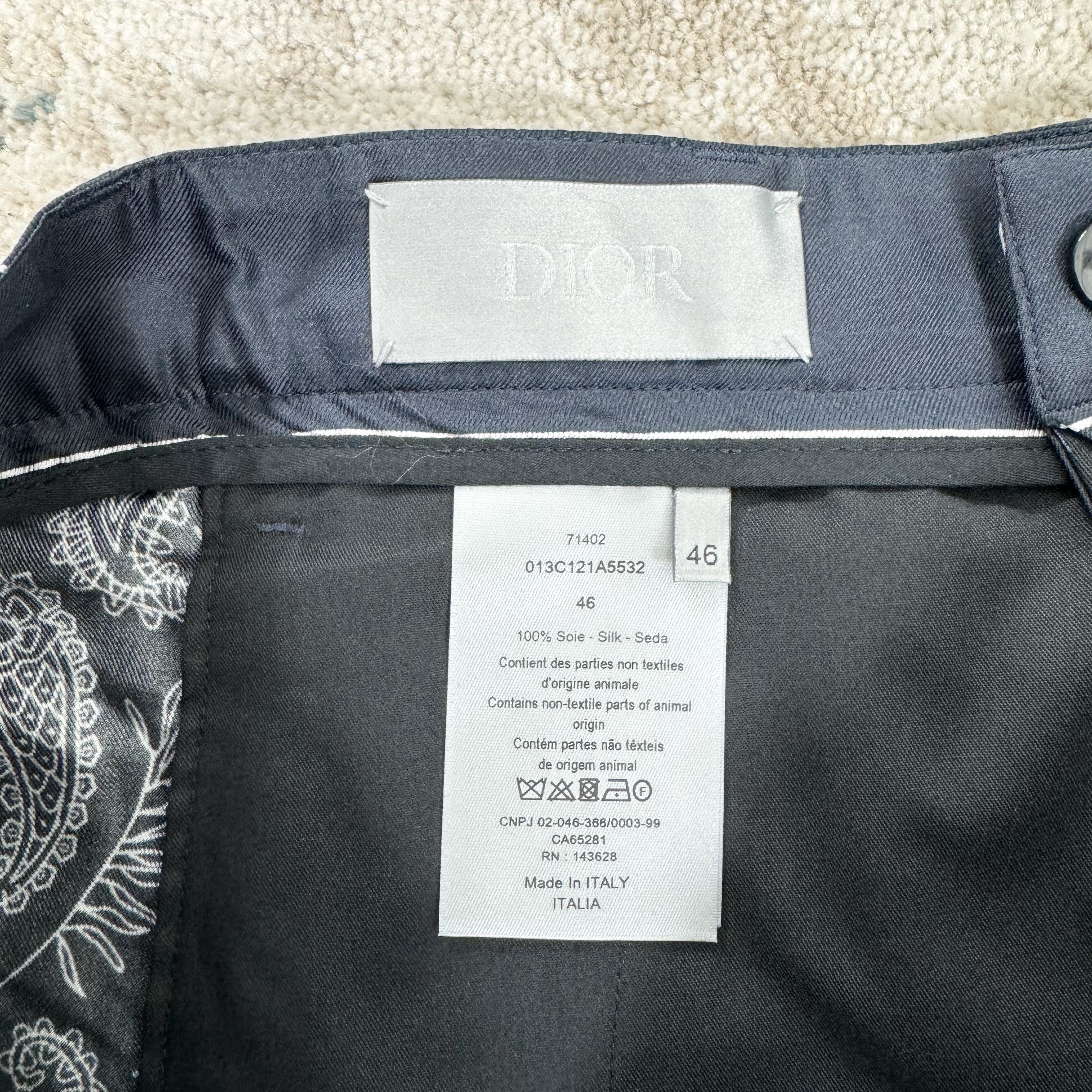 Dior Dior x Cactus Jack Bermuda Bandana Shorts In Blue RRP £1445 Size US 30 / EU 46 - 5 Thumbnail