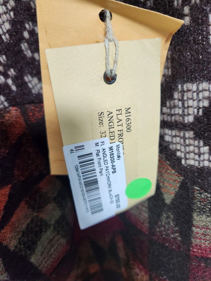 Monitaly Monitaly ANGLED PATCHWORK WOOL PANT Size US 32 / EU 48 - 10 Thumbnail