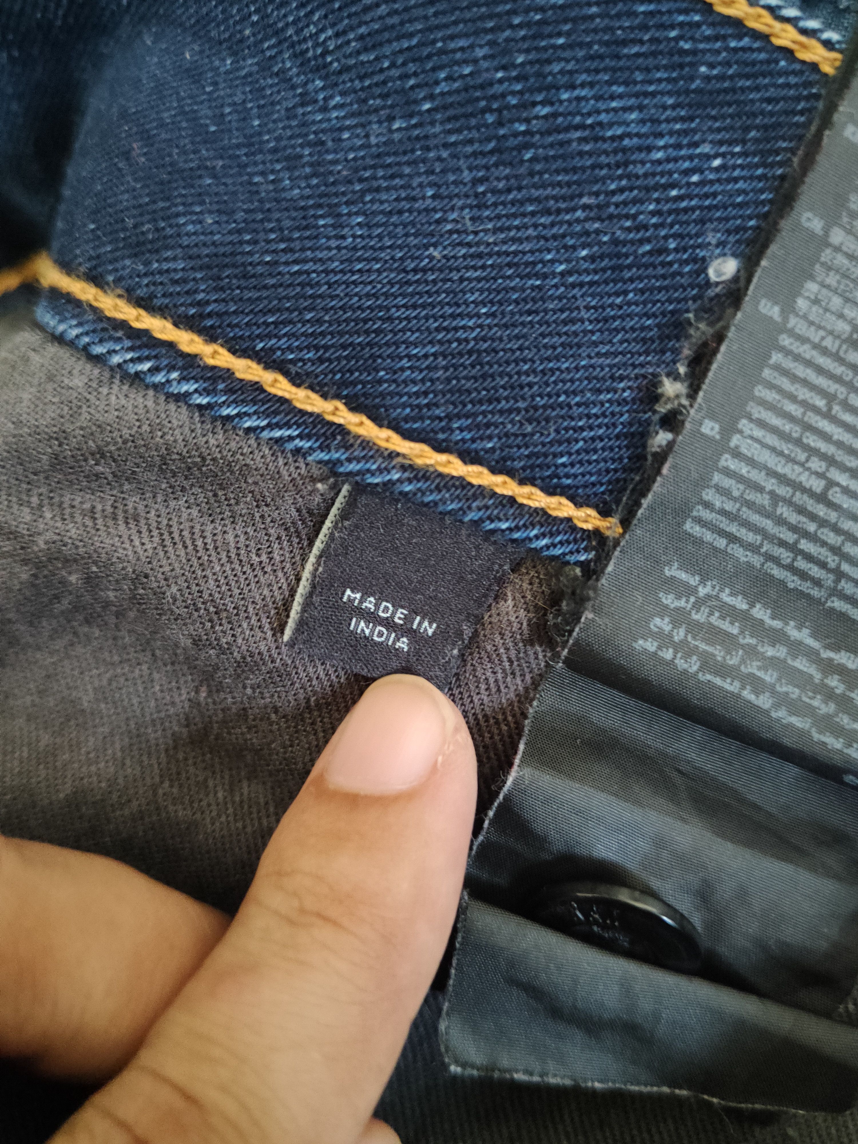 G-Star DL G-star Raw Dark Blue Distressed Ripped Jeans #S2889 Size US 33 - 19 Thumbnail