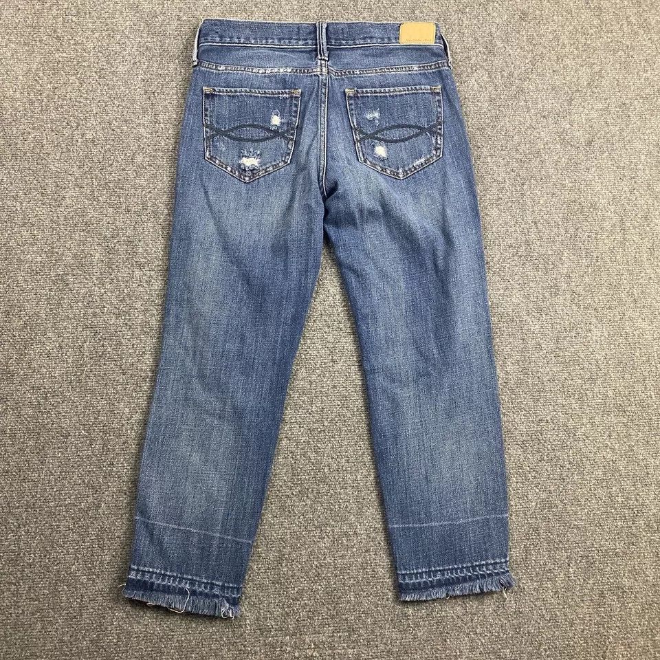 Abercrombie & Fitch Abercrombie & Fitch Jeans Women's 2 Boyfriend Straight 26x25 Size 26" / US 2 / IT 38 - 7 Thumbnail