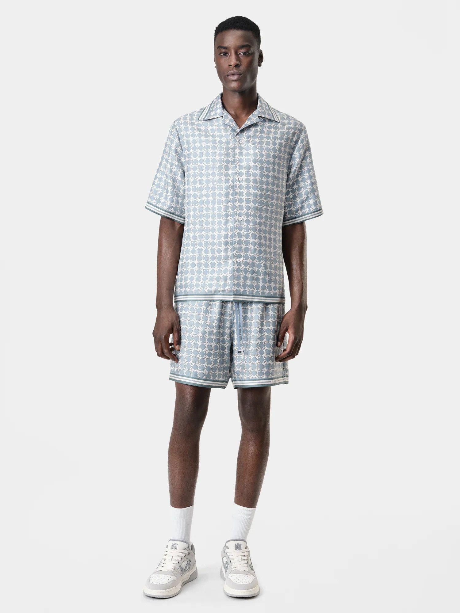 Amiri o1orln1025 MA Quad Short in Blue/White Size US 34 / EU 50 - 2 Thumbnail
