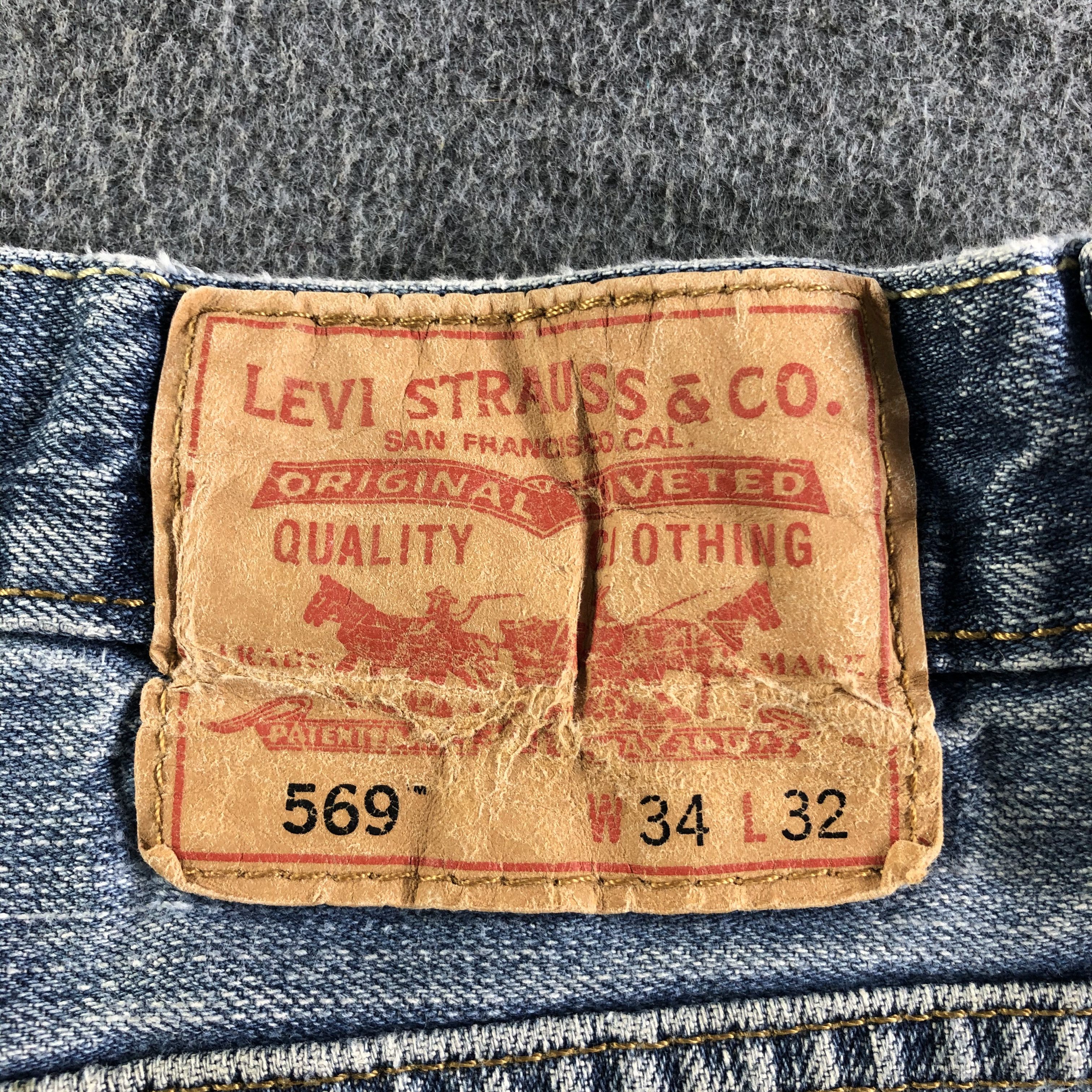 Levi's Vintage Levis 569 Jeans-J4404 Size US 35 - 5 Thumbnail