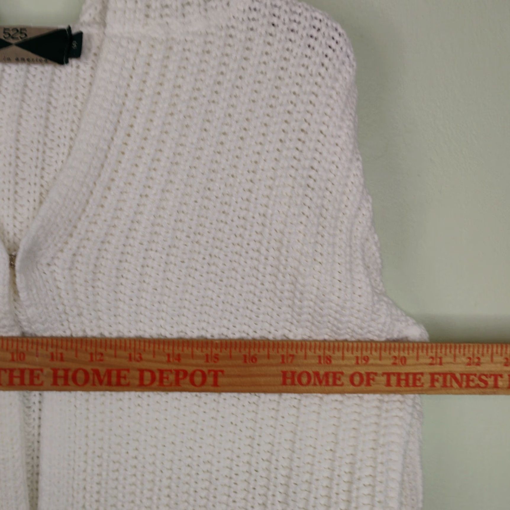 Vintage VINTAGE 525 Long Sleeve Cardigan Hoodie Heavy Knit Sweater Small White Pockets Size S / US 4 / IT 40 - 5 Thumbnail