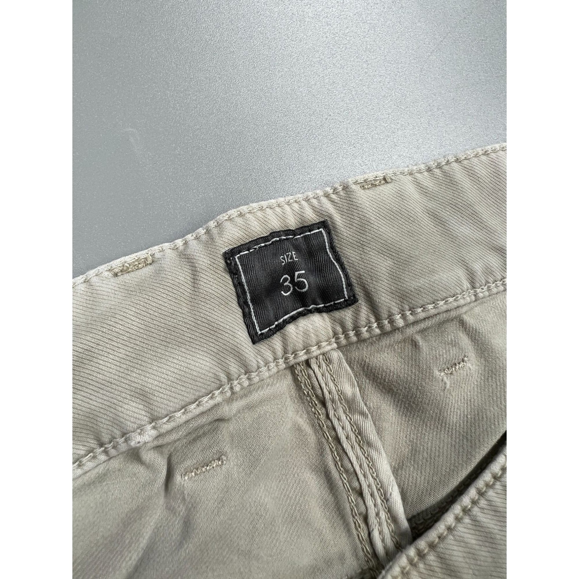 Z Zegna ZZegna Beige Cotton Pants (Y0948) Size US 35 - 9 Thumbnail