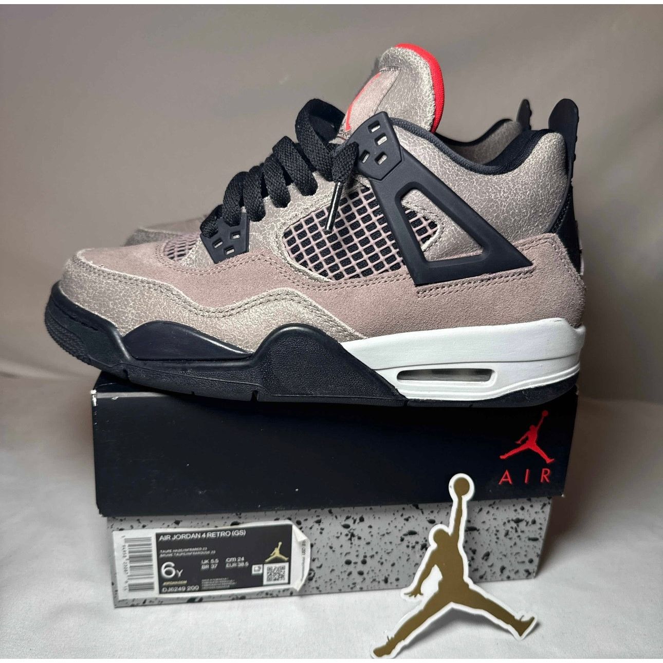 Jordan Brand × Nike Size 6 - Nike Air Jordan 4 Retro GS Taupe Haze Men's Shoes Size US 6 / EU 39 - 9 Thumbnail