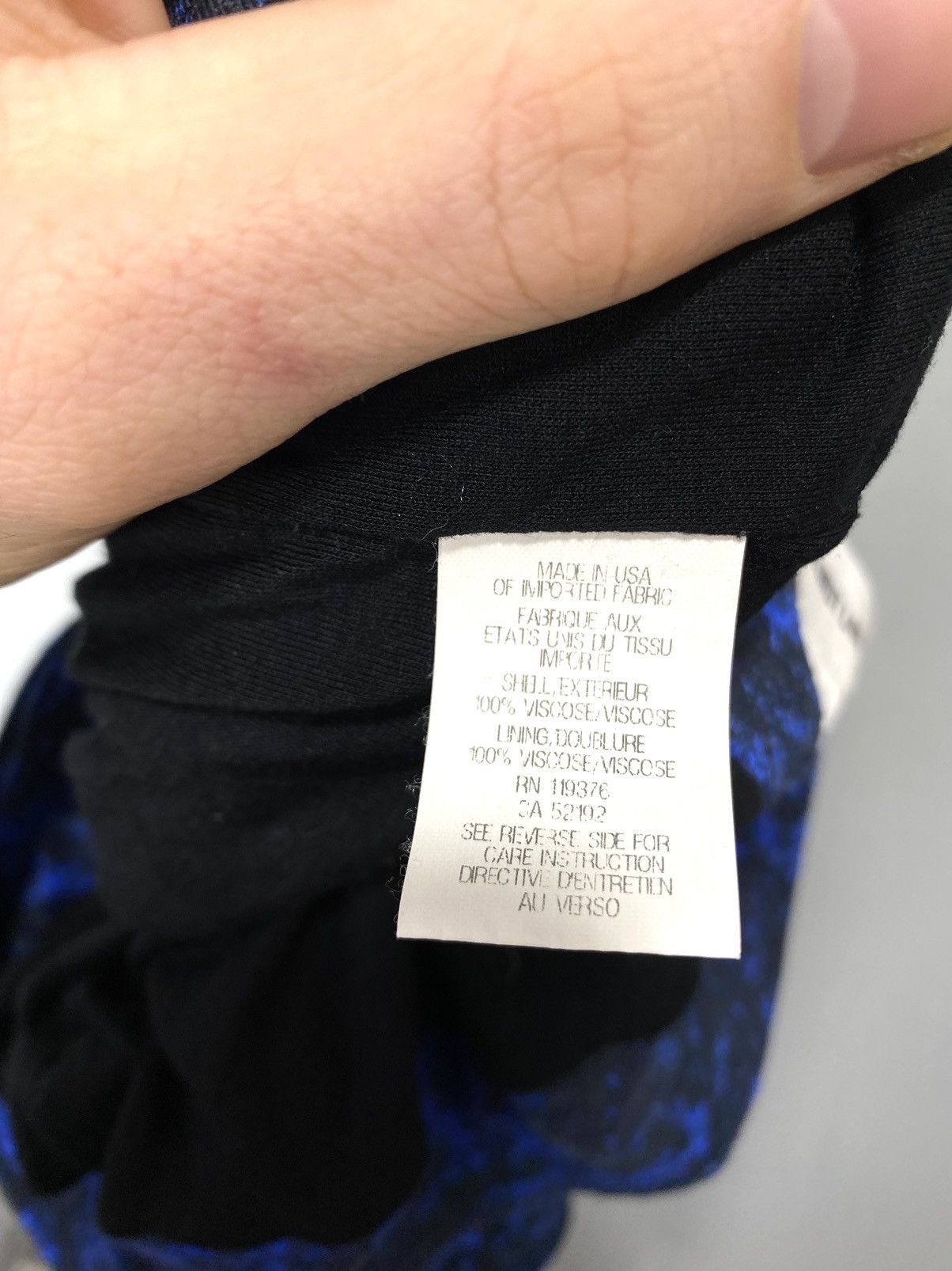 Helmut Lang Helmut Lang Black Blue Printed Skirt Dress Size S / US 4 / IT 40 - 13 Thumbnail