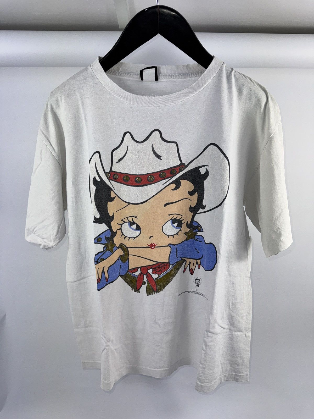 Vintage BETTY BOO COWGIRL 1996 VINTAGE T-SHIRT Size US L / EU 52-54 / 3 - 2 Thumbnail