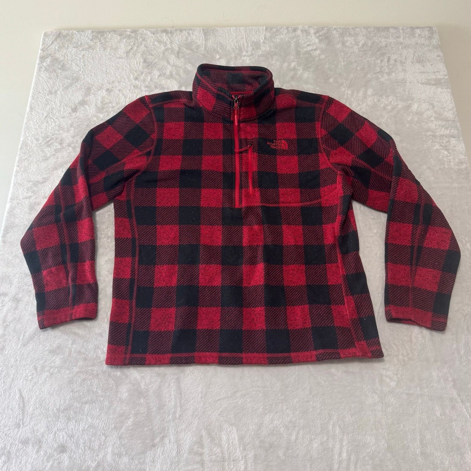The North Face The North Face Men's Plaid 1/2 Zip Fleece Sweatshirt XL Size US XL / EU 56 / 4 - 1 Thumbnail