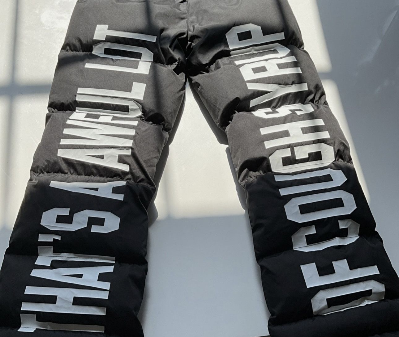 Awful Lot of Cough Syrup Men’s Puffer Pants Size US 38 / EU 54 - 1 Thumbnail