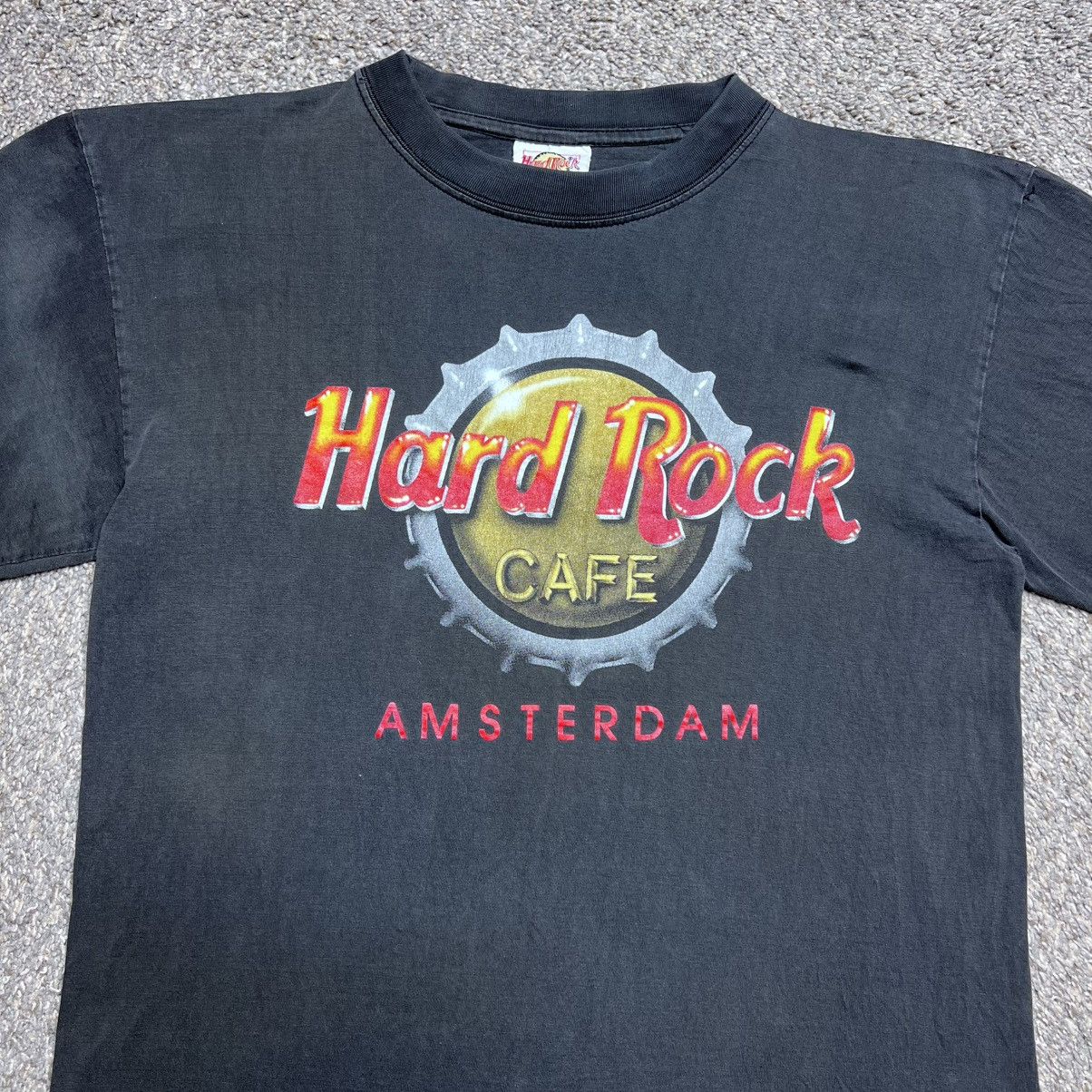 Hard Rock Cafe Vintage 1990s Hard Rock Cafe Amsterdam Graphic T-Shirt Sz M Size US M / EU 48-50 / 2 - 4 Thumbnail
