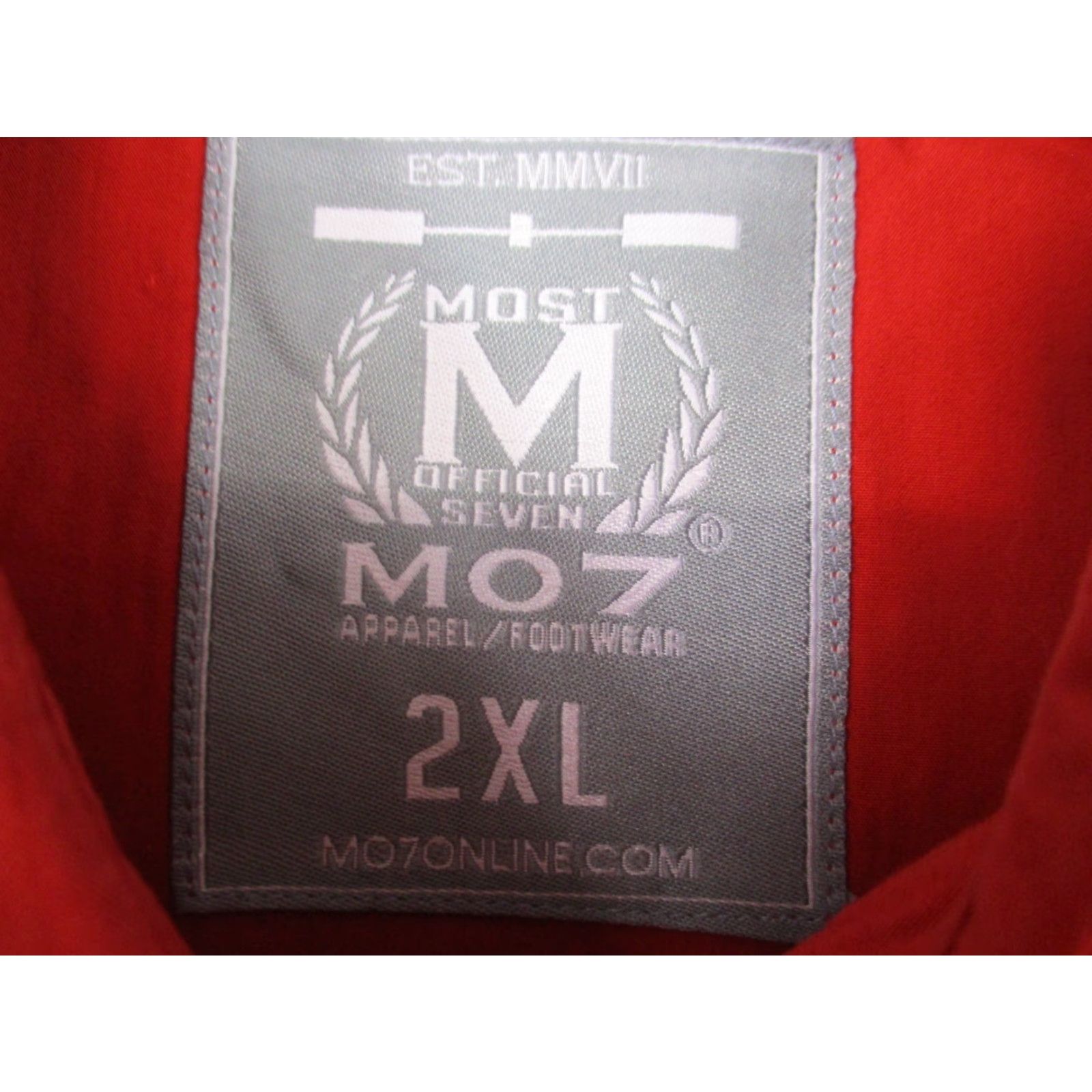 Vintage MO7 Shirt 2XL Men Red Short Sleeve Western Pockets Shirt Size US XXL / EU 58 / 5 - 3 Thumbnail