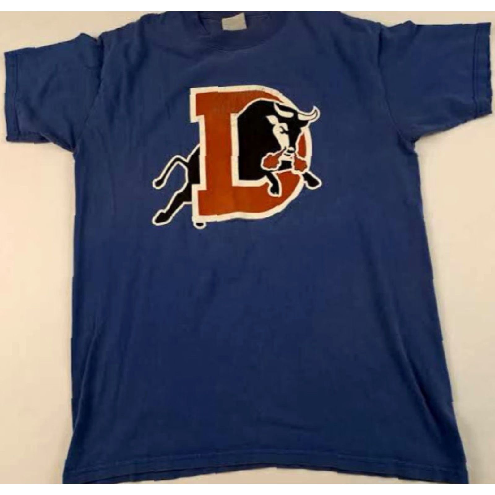 Vintage VINTAGE Durham Bulls Majestic T-Shirt Medium M Men Blue 1990s Bulls Logo Shirt Mens Size US M / EU 48-50 / 2 - 3 Thumbnail
