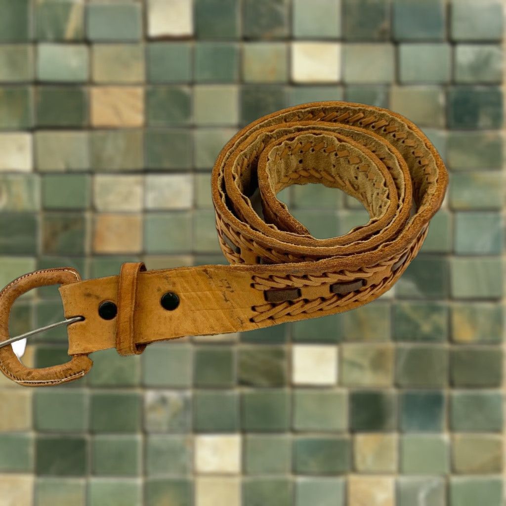 Helmut Lang × Vintage 1998 Helmut Lang Leather Roller Chain Belt