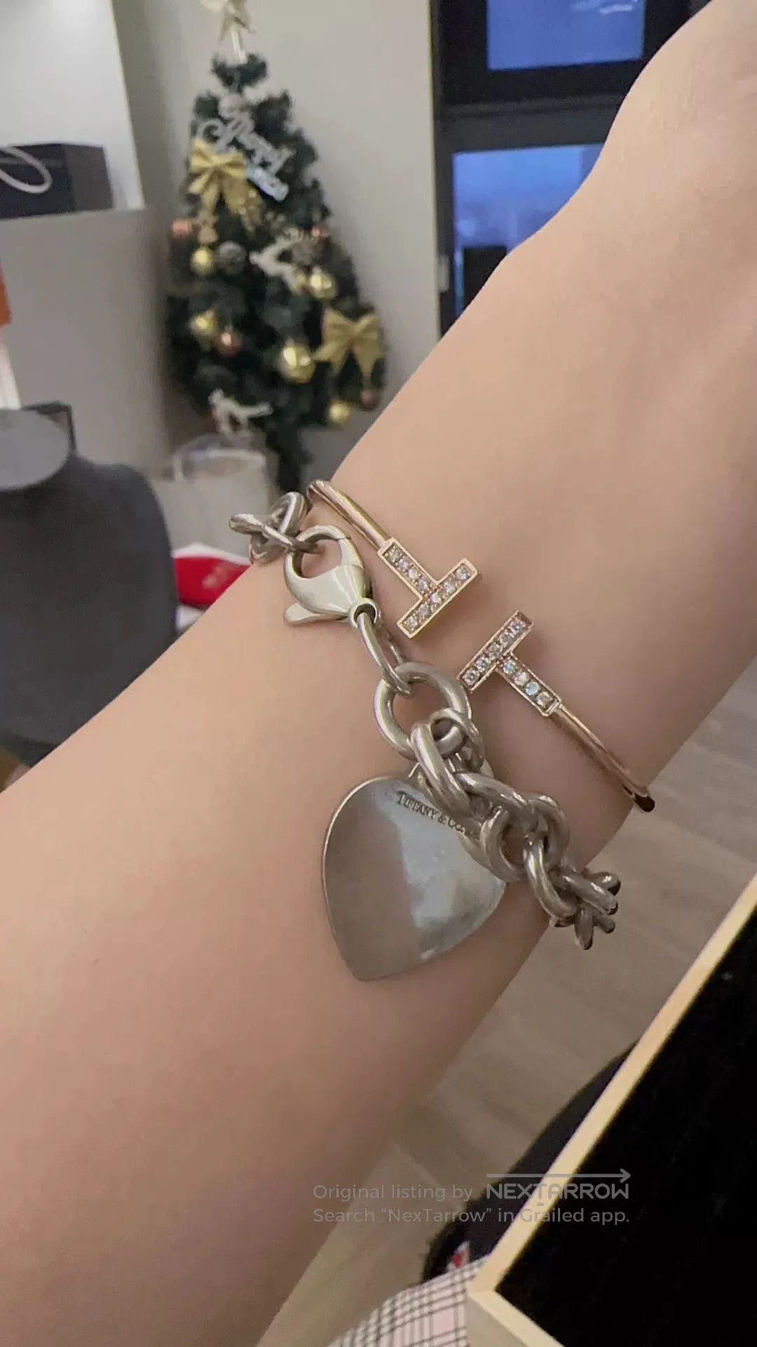 Tiffany & Co. Tiffany Heart 925 Silver Bracelet. Size ONE SIZE - 5 Thumbnail