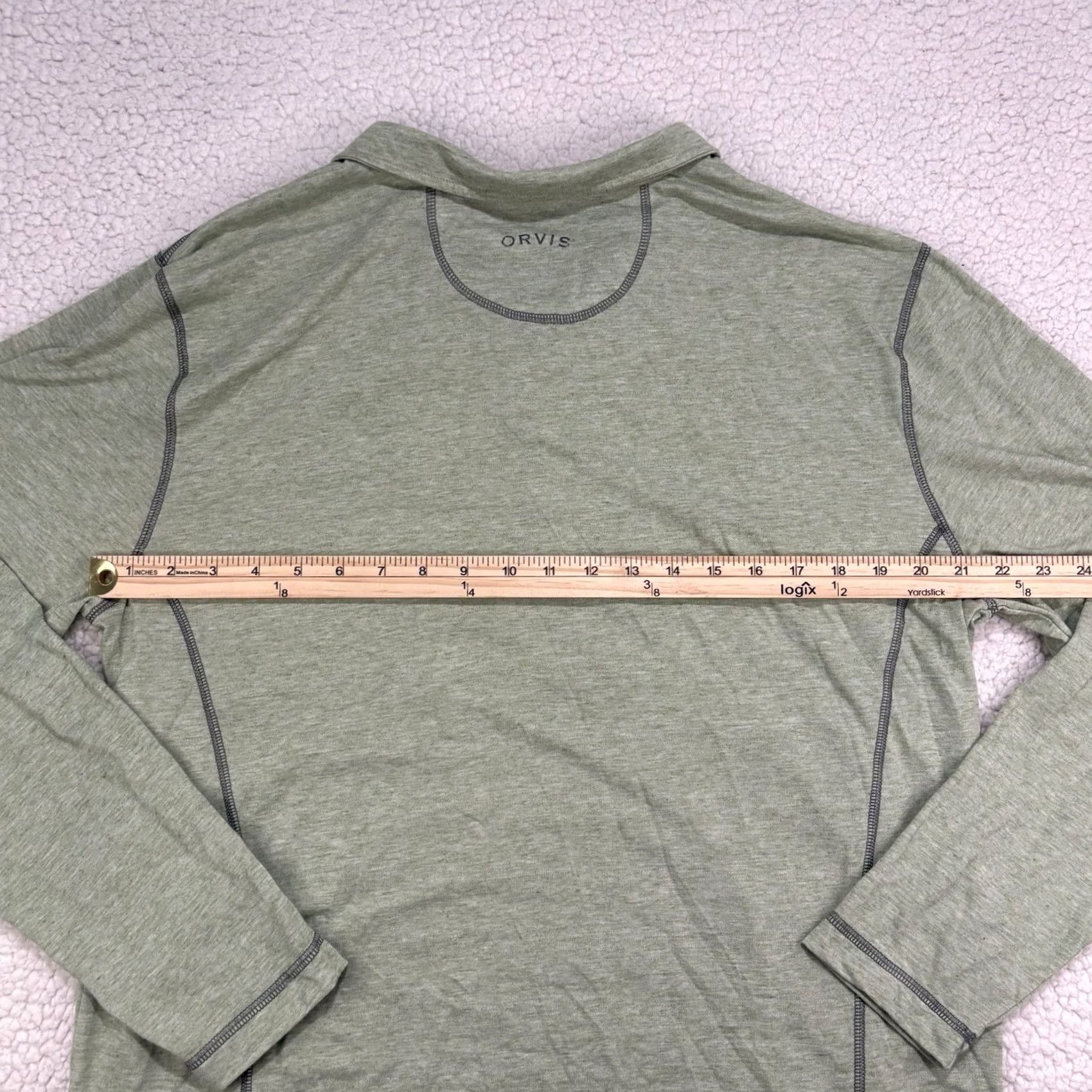 Orvis Orvis Pullover 1/4 Zip Mens L Green Long Sleeve Lightweight Knit Sweater Regular Size Size US L / EU 52-54 / 3 - 5 Thumbnail