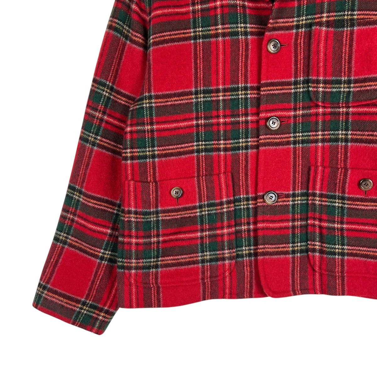 Hai Sporting Gear Hai Sporting Gear Tartan Wool Faux Fur Colar Crop Jacket Size US M / EU 48-50 / 2 - 6 Thumbnail
