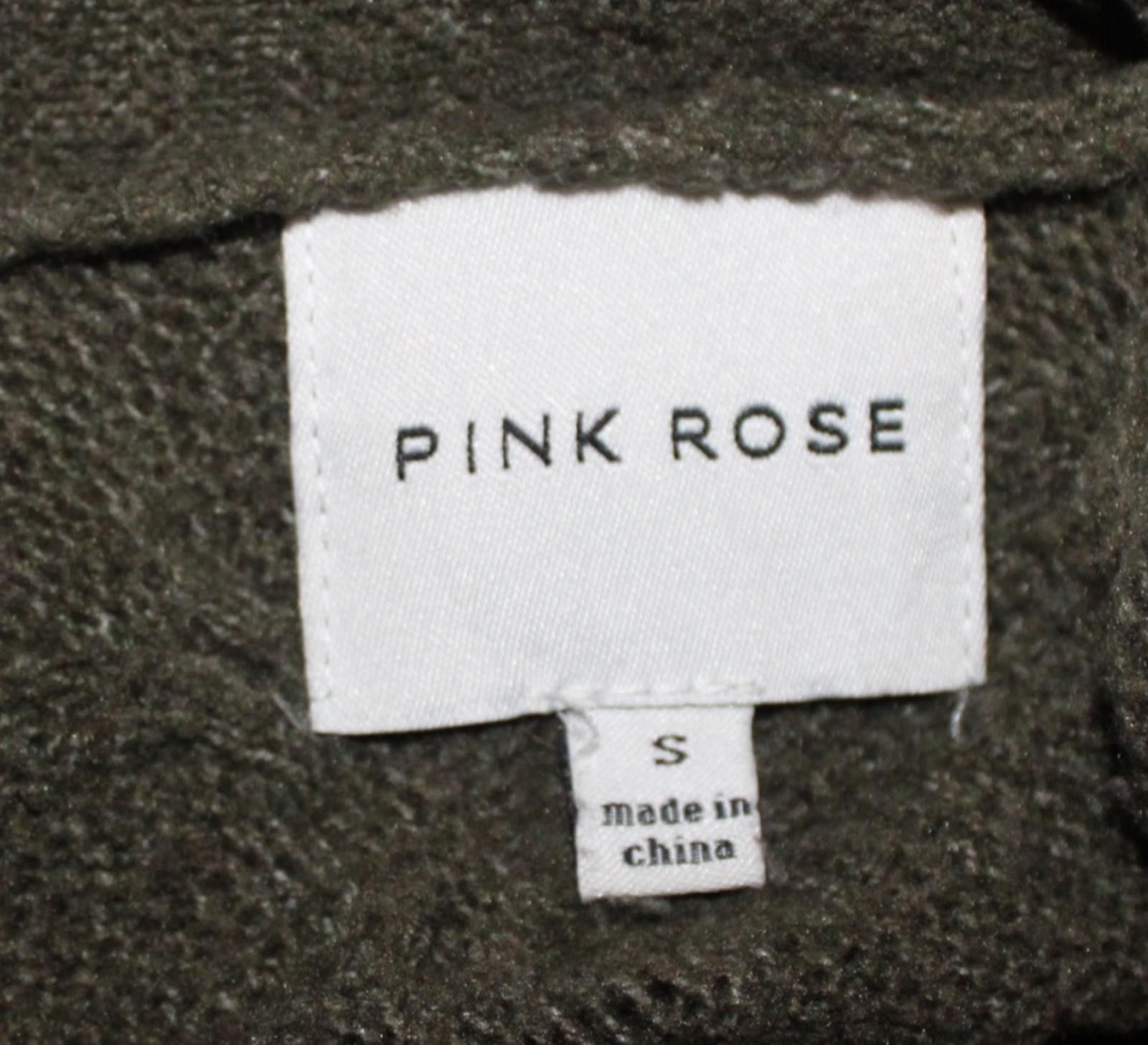 Other Pink Rose Long Olive Green Cable Knit Cardigan w Pockets S Size S / US 4 / IT 40 - 7 Thumbnail