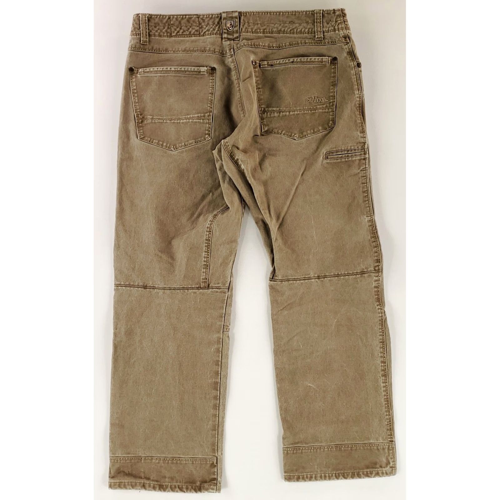 Vintage VINTAGE KÜHL Rydr Pants Jeans Brown Mens 36x32 36x29 Actual Dye Patina Hiking Pants Size US 36 / EU 52 - 5 Thumbnail