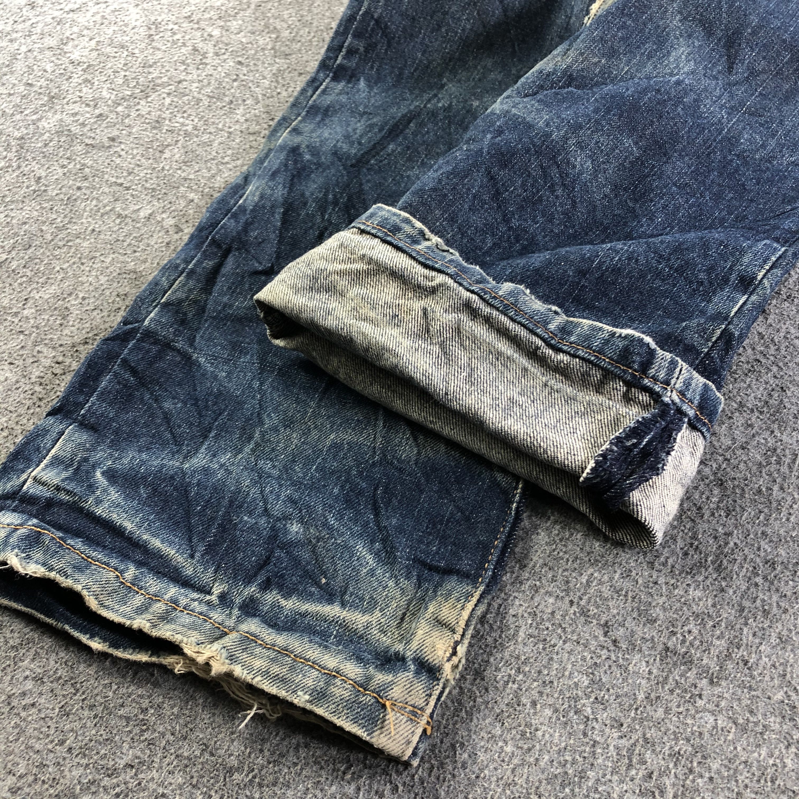 Vintage Vintage Blue Wash XLarge Jeans-J3945 Size US 33 - 6 Thumbnail