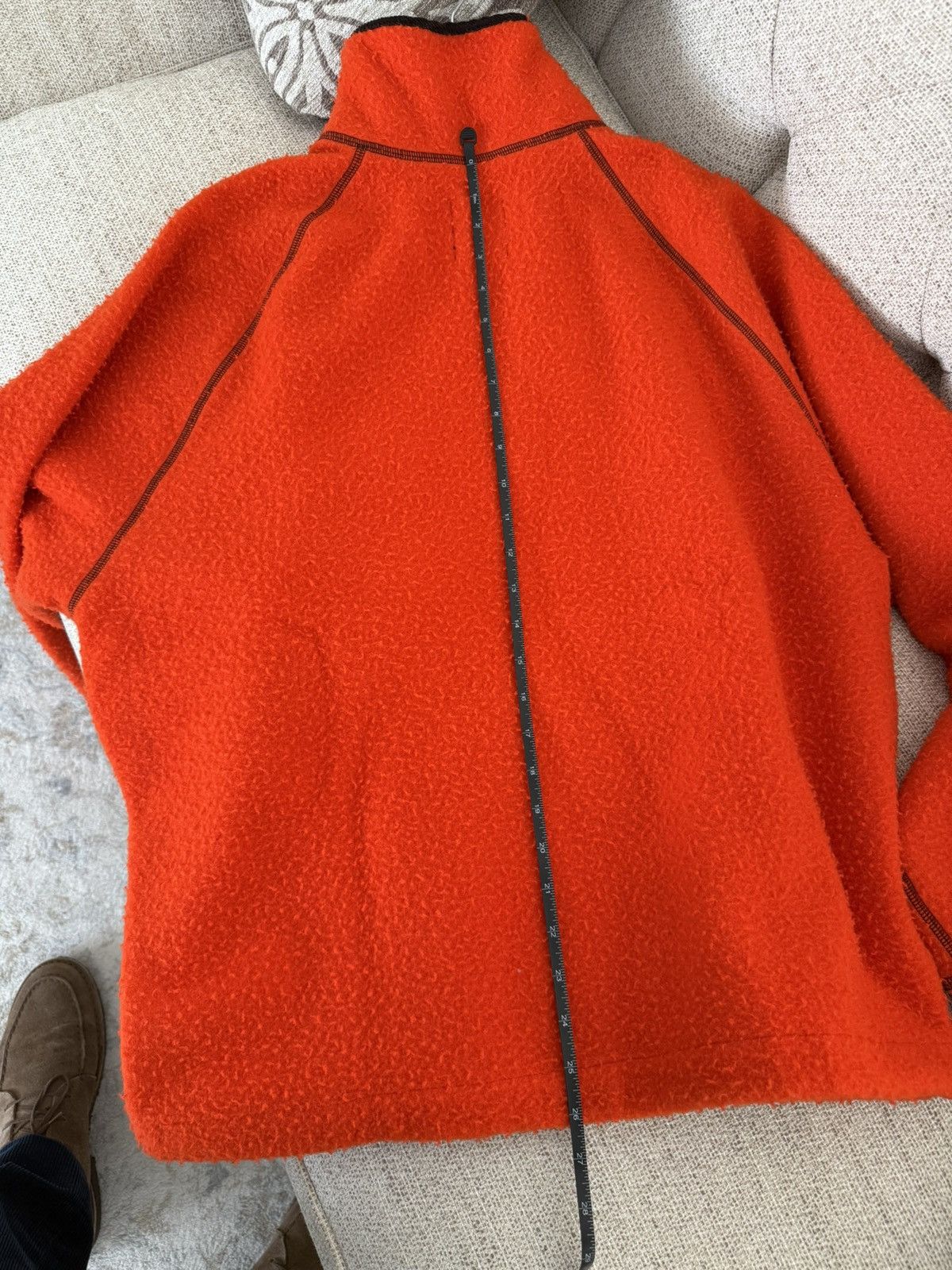 Drake's Orange Casentino Wool Half-Zip Sweater size 44 Size US L / EU 52-54 / 3 - 12 Thumbnail