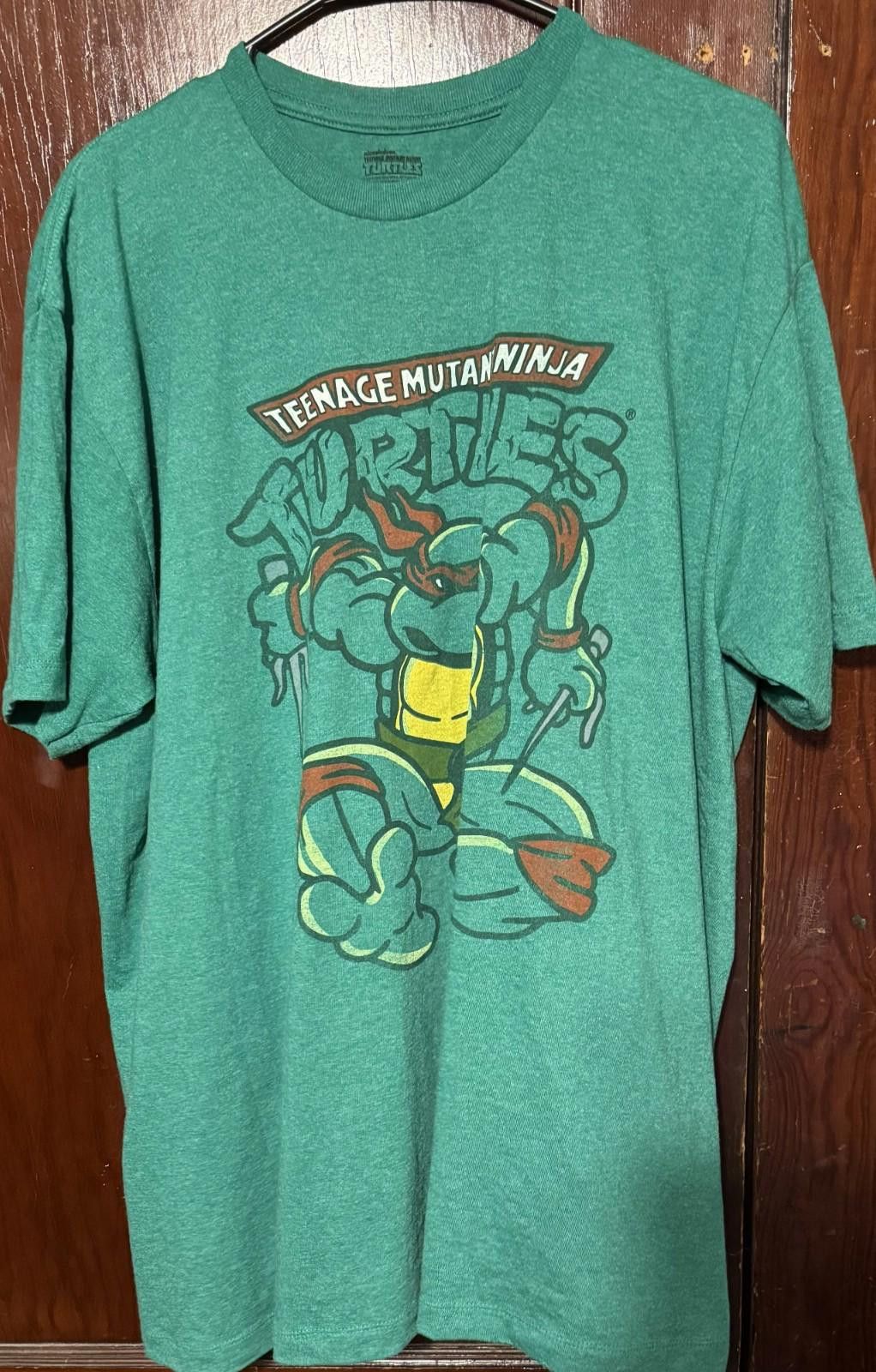 Nickelodeon Teenage Mutant Ninja Turtles TMNT T-Shirt Green Men Size XL Size US XL / EU 56 / 4 - 1 Thumbnail