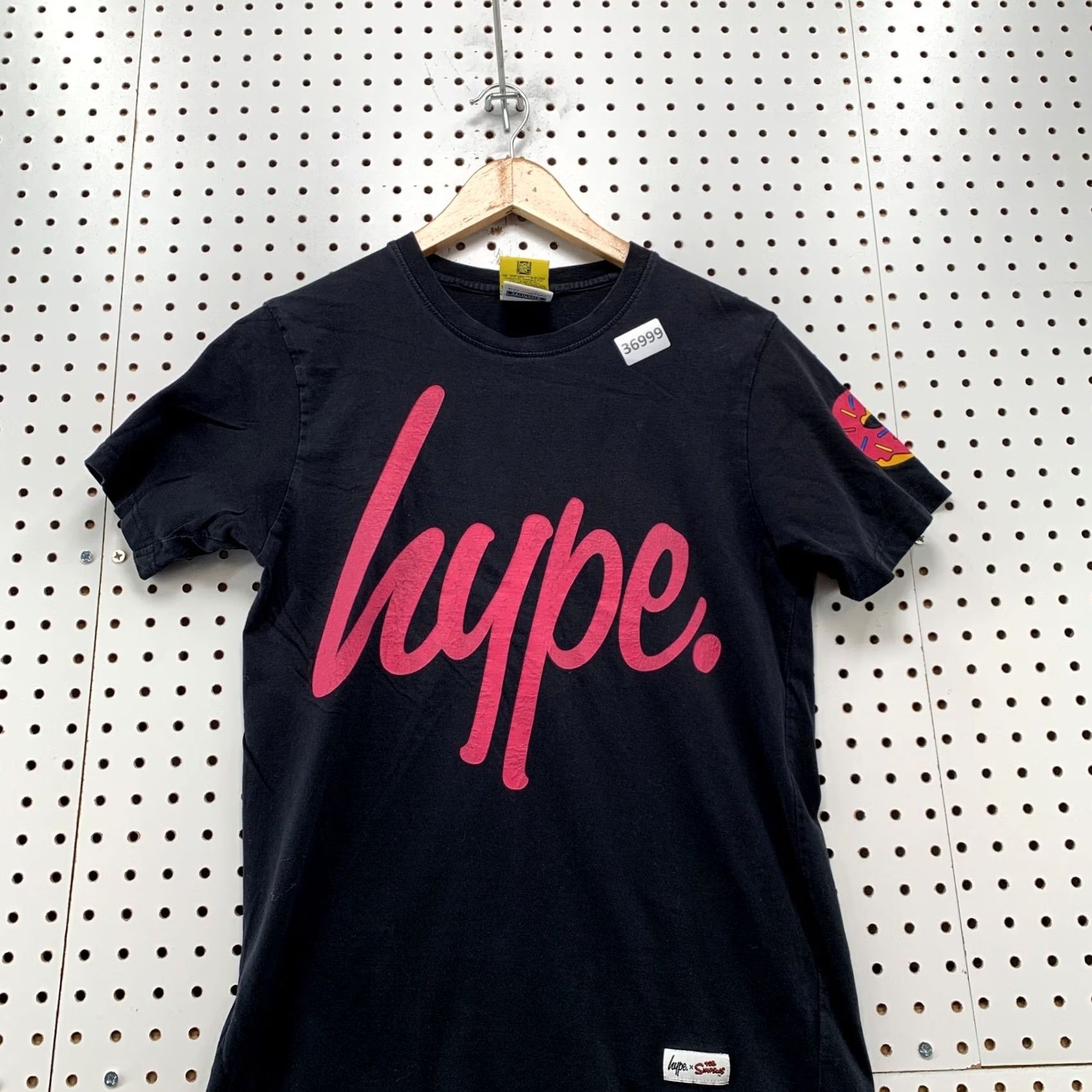 Vintage HYPE Simpson Shirt Mens Small Black Chief Wiggum TV Cartoon Size US S / EU 44-46 / 1 - 2 Thumbnail