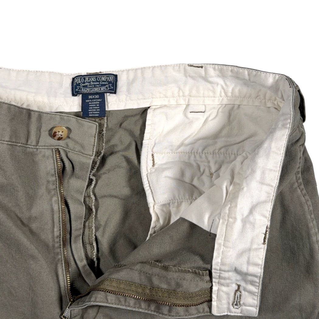 Polo Ralph Lauren Polo Jeans Co Pants Mens 34x30 Green Polo Jeans Co Pants Chino Military Straight Y2K Size US S / EU 44-46 / 1 - 4 Thumbnail