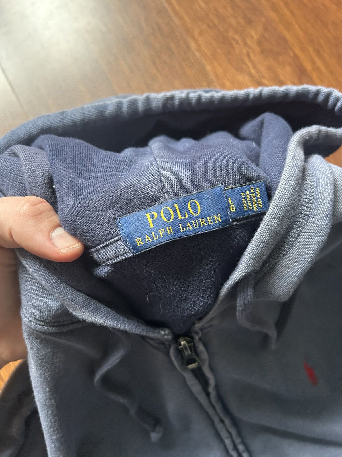 Polo Ralph Lauren Vintage Polo Ralph Lauren SunFaded Zip Hoodie Y2K Streetwear Size US L / EU 52-54 / 3 - 4 Thumbnail