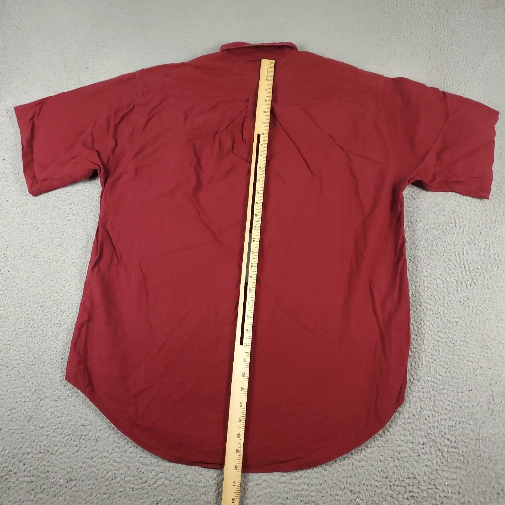 Tommy Hilfiger Tommy Hilfiger Shirt Mens Medium Red Short Sleeve Button-Up Collared Cotton Woven Regular Fit Classic American Mens Size US M / EU 48-50 / 2 - 3 Thumbnail