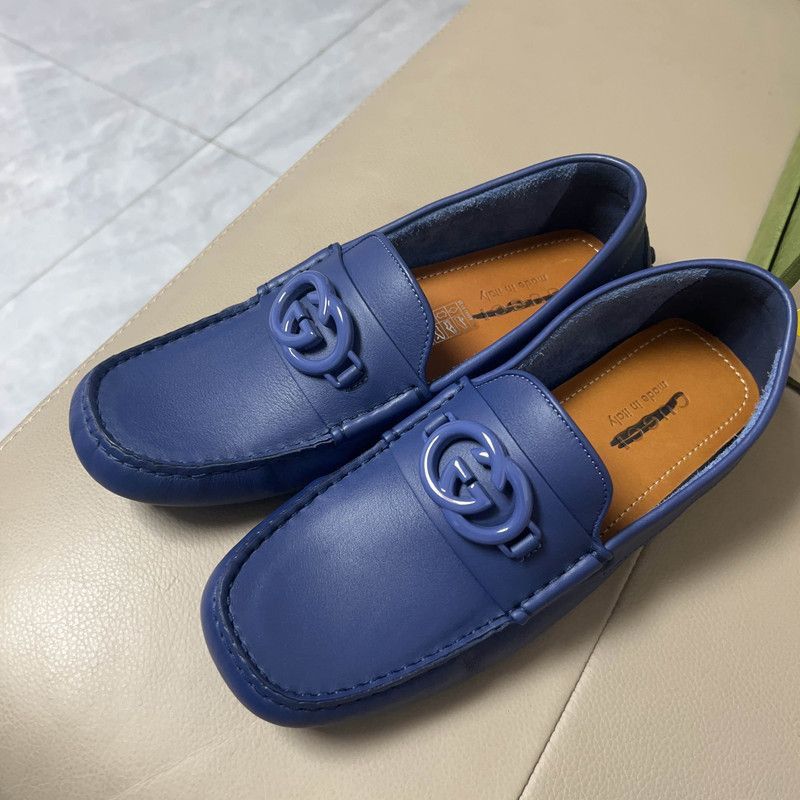 Gucci Gucci Interlocking Double G Blue Casual Shoes - Size US 7.5 / EU 40-41 - 1 Thumbnail