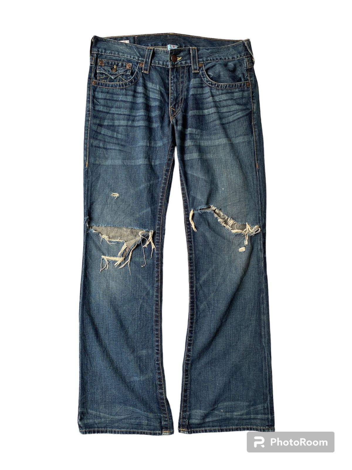 Tornado Mart × True Religion True Religion Billy Revolution 1st Edition Flare Denim Size US 34 / EU 50 - 2 Thumbnail