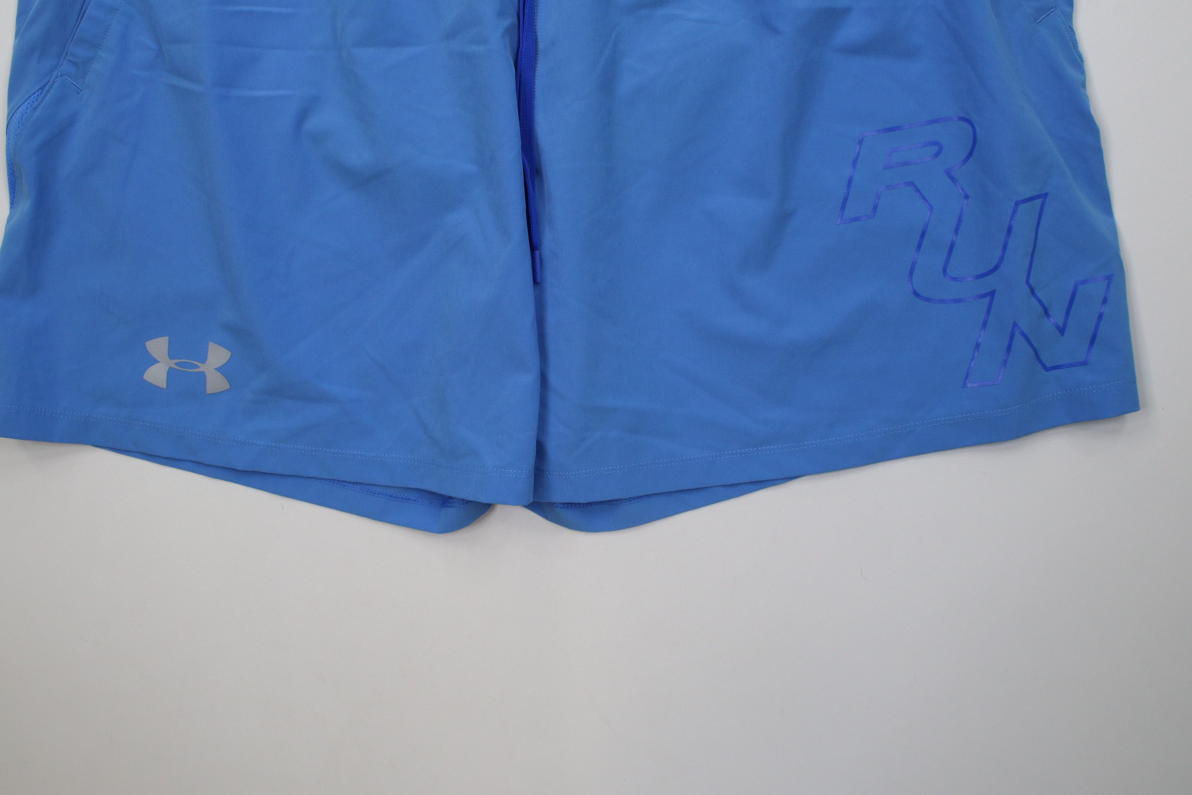 Under Armour Under Armour Run Lined Above Knee Gym Running Shorts Blue Size US 42 / EU 58 - 4 Thumbnail