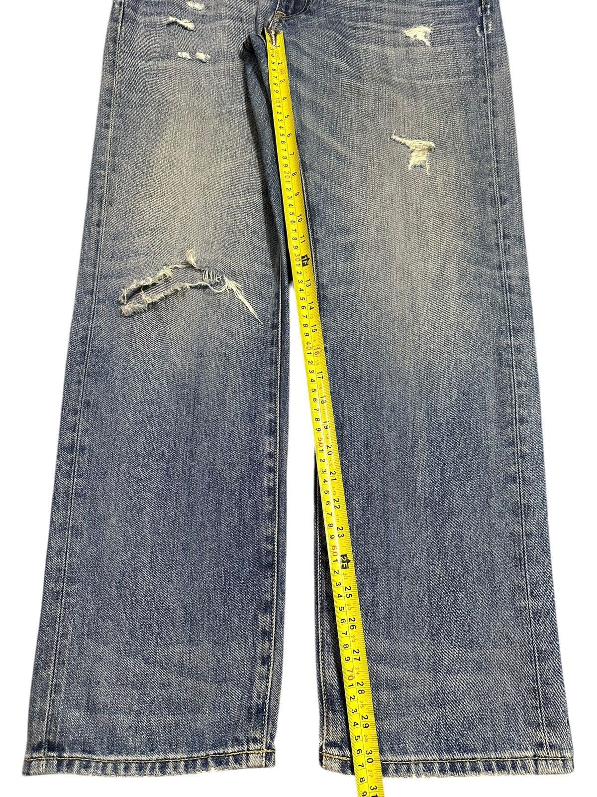 Japanese Brand Vintage Japanese Uniqlo Blue Wash Distressed Style Jeans Size US 36 / EU 52 - 14 Thumbnail