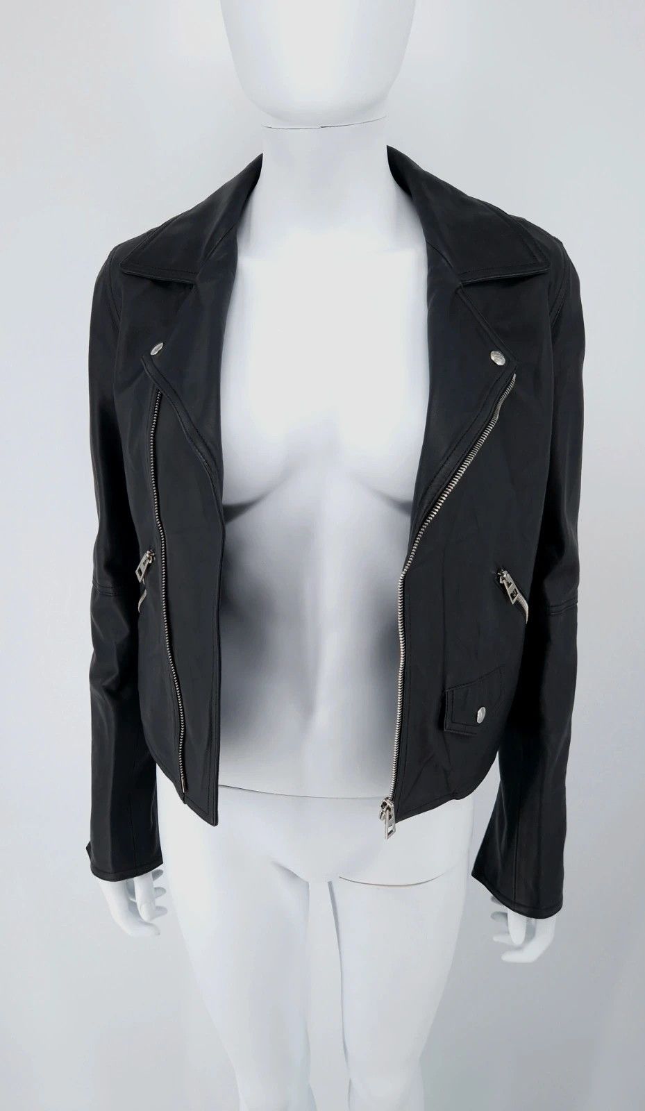 Loewe NWT Nappa Leather Biker Jacket Size XS / US 0-2 / IT 36-38 - 10 Thumbnail