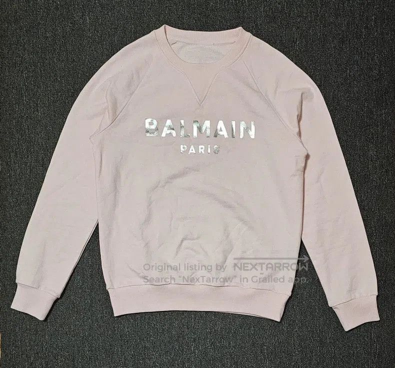 Balmain Balmain Paris Light Pink Sweatshirt. Size US M / EU 48-50 / 2 - 1 Thumbnail