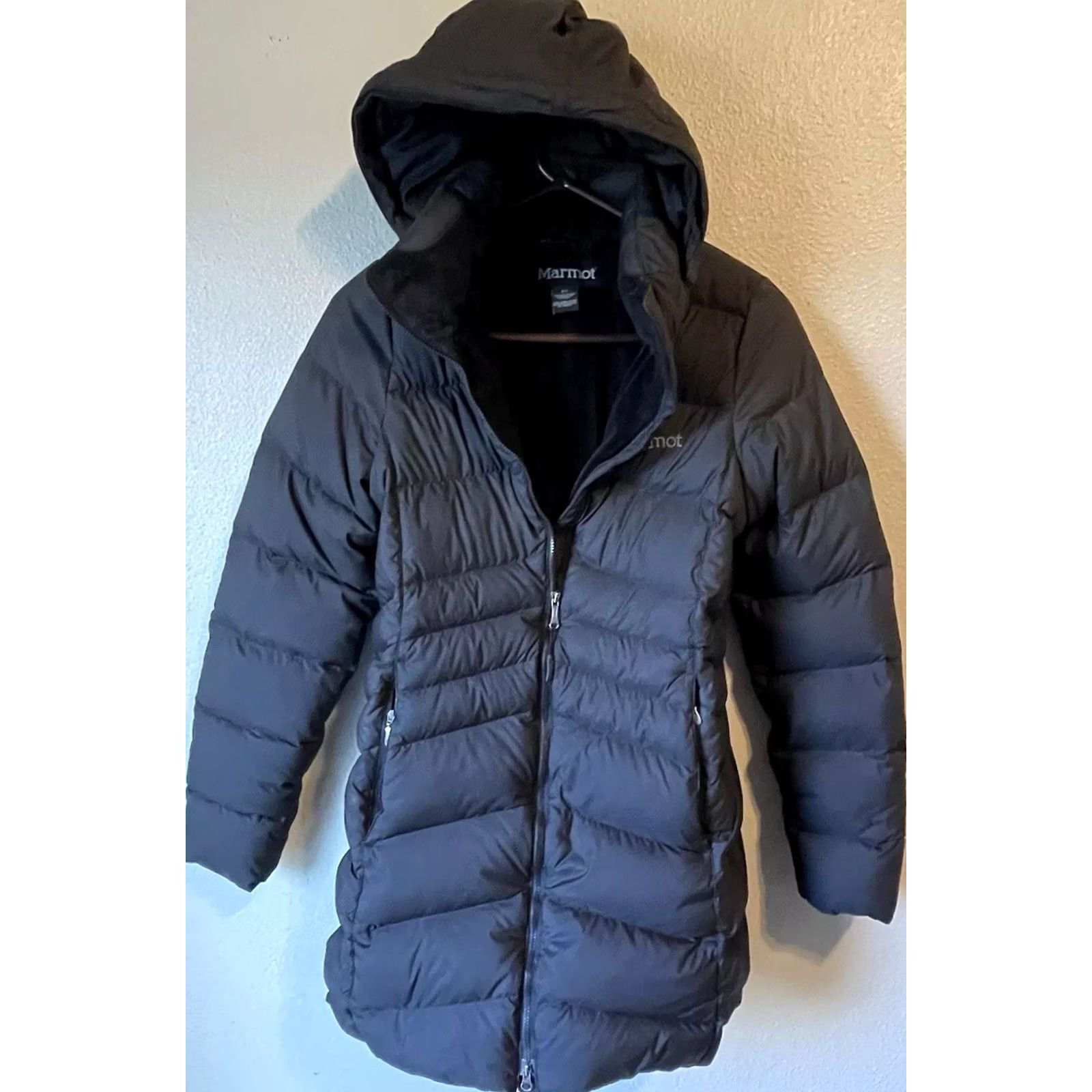 Marmot Marmot Puffer Jacket Women’s Size Small 650 Fill Goose Down Trench Hooded J1738 Size S / US 4 / IT 40 - 2 Thumbnail
