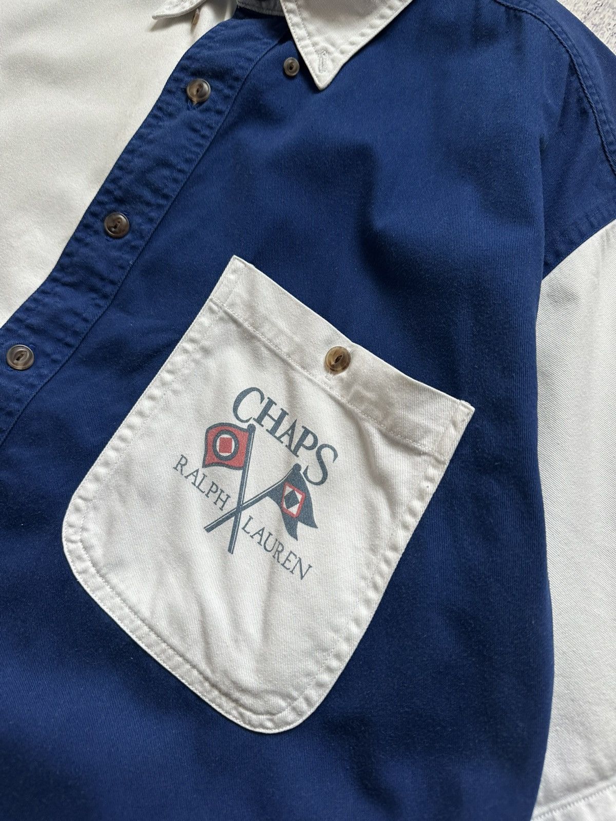 Chaps Ralph Lauren Vtg Chaps Ralph Lauren Yacht Sailing 90s Y2K Button Up Shirt Size US XL / EU 56 / 4 - 6 Thumbnail