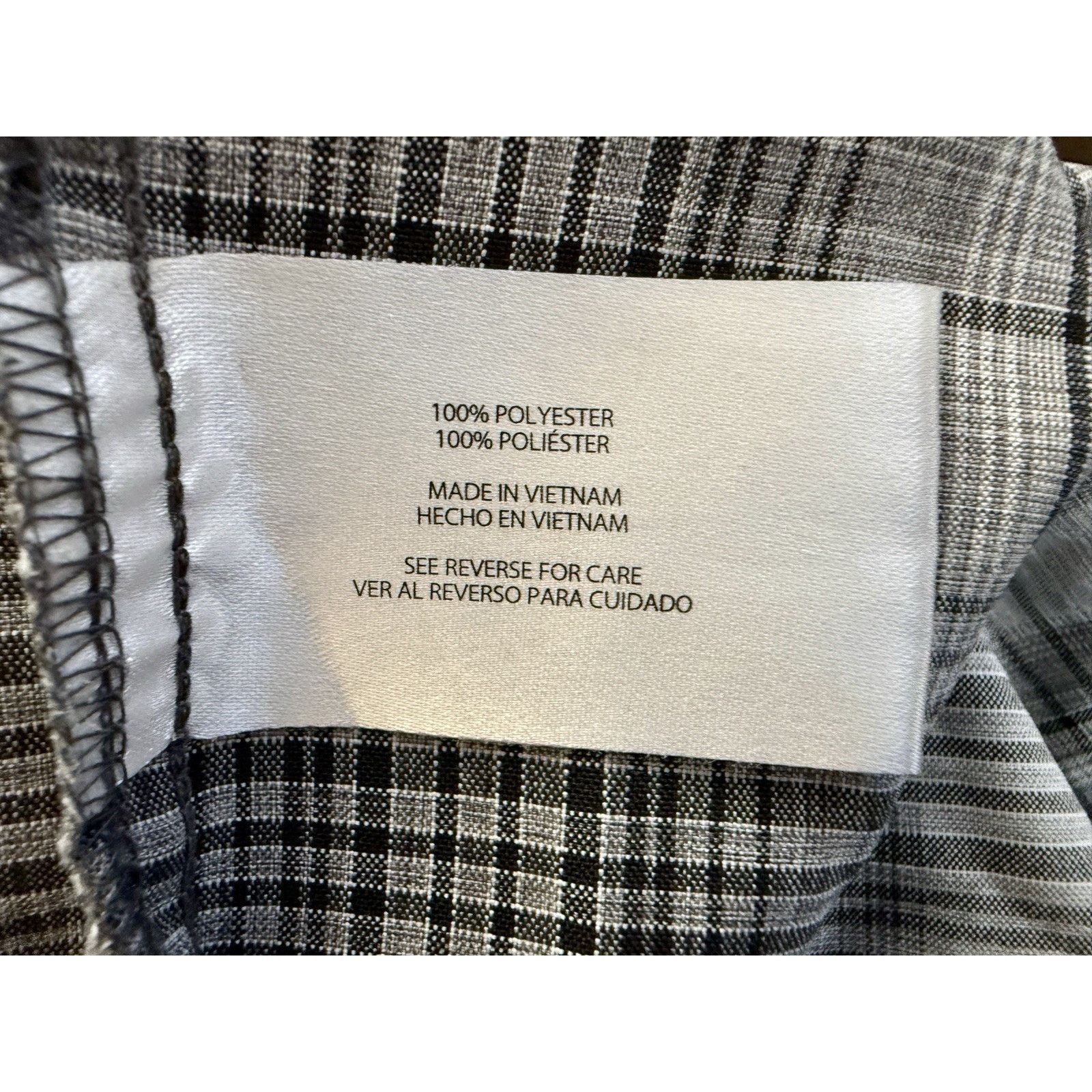 Orvis Orvis Men’s XXL Button Down SS Gray & White Plaid Shirt Size US XL / EU 56 / 4 - 5 Thumbnail