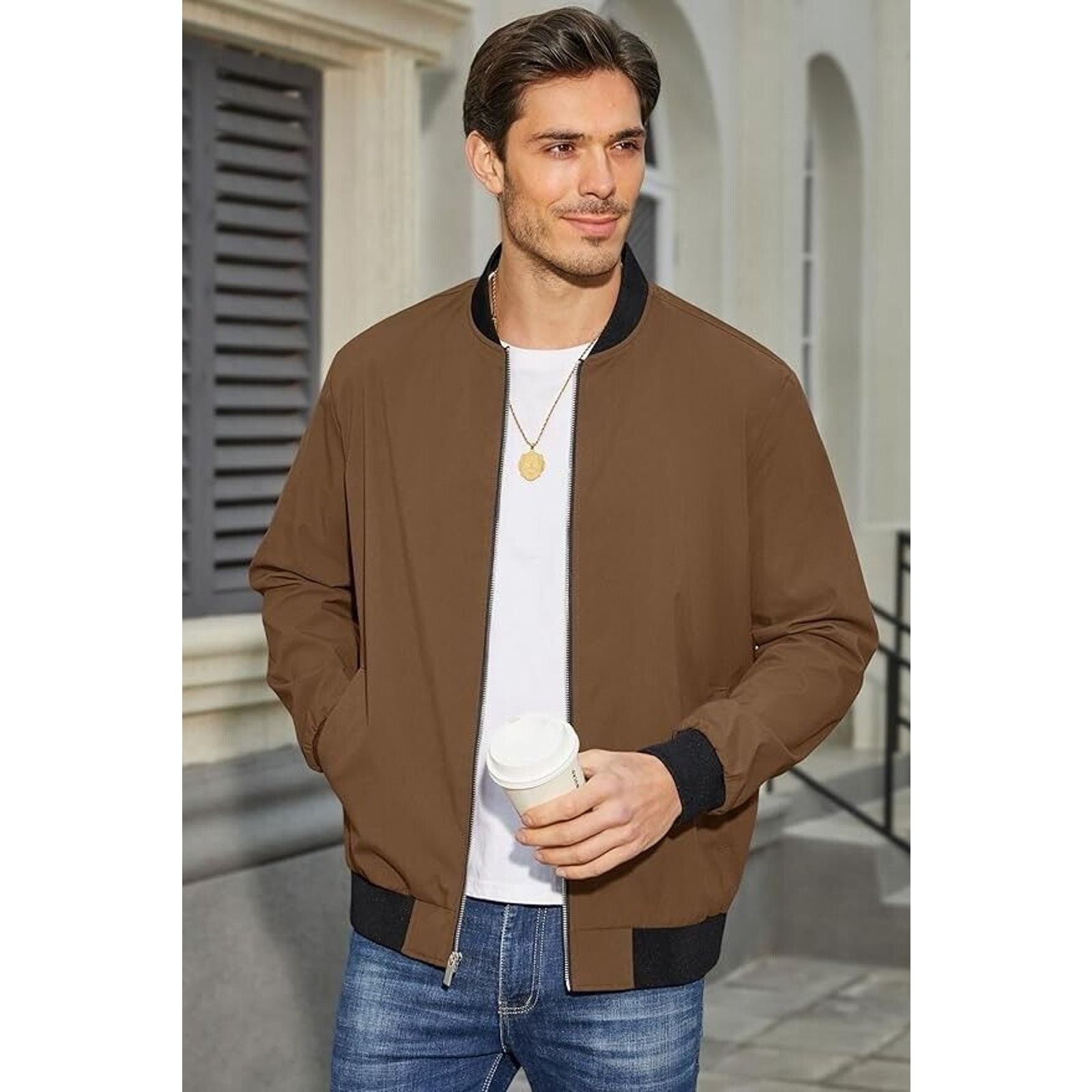 & Other Stories Mens Thin Bomber Jacket Track Jacket Full Zip XL Jacket Size US XL / EU 56 / 4 - 1 Thumbnail