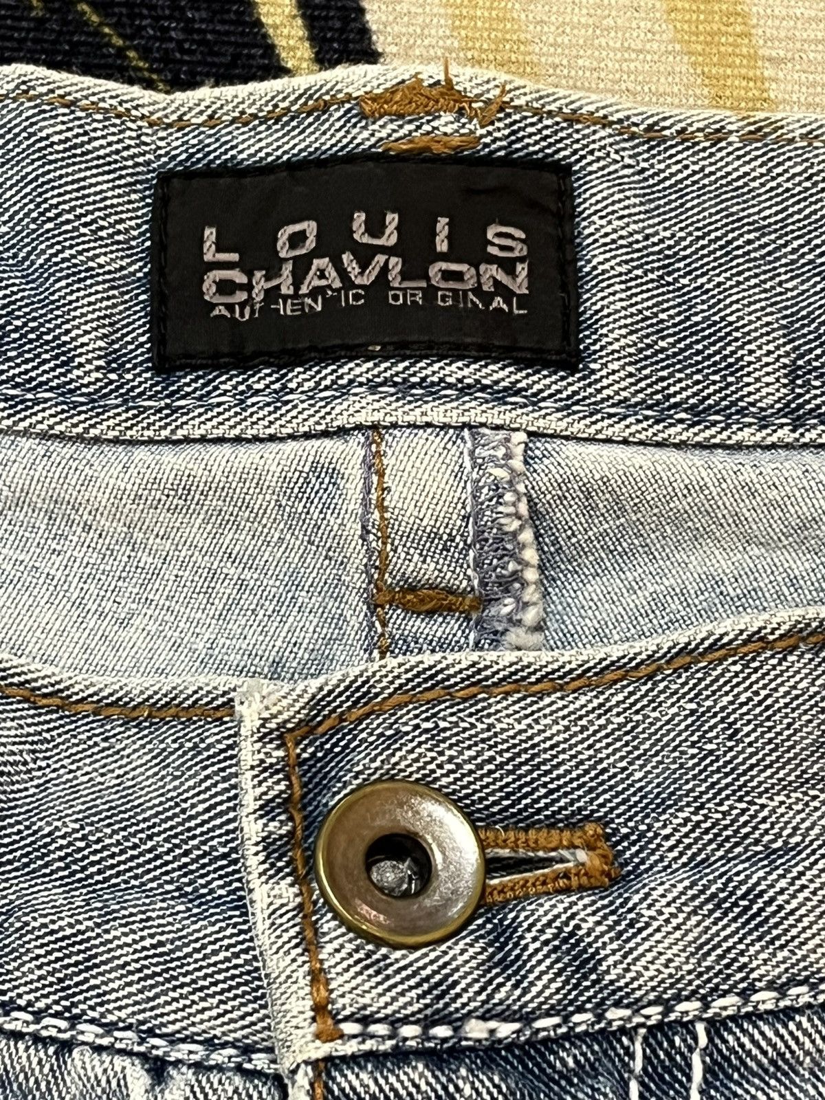 Japan Blue Vintage Louis Chavlon Flare Snakeskin Pocket Denim Size US 32 / EU 48 - 10 Thumbnail