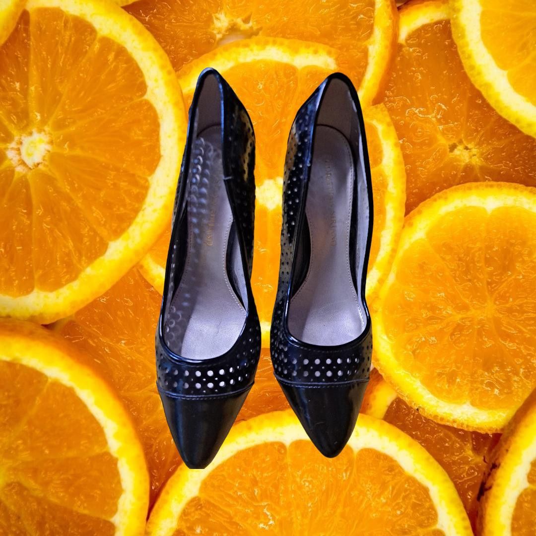 Other Christian Siriano Black heels with Decorative Holes Size 6W Size US 6 / IT 36 - 2 Thumbnail