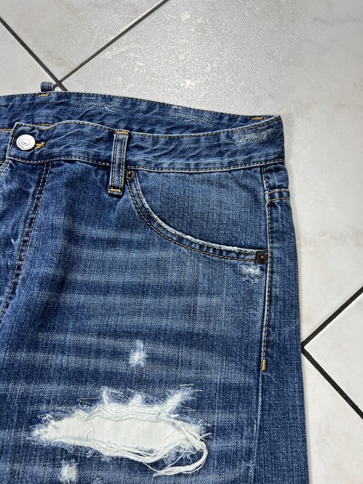Dsquared2 Dsquared2 rider jeans ripped distressed denim pants washed Size US 36 / EU 52 - 13 Thumbnail