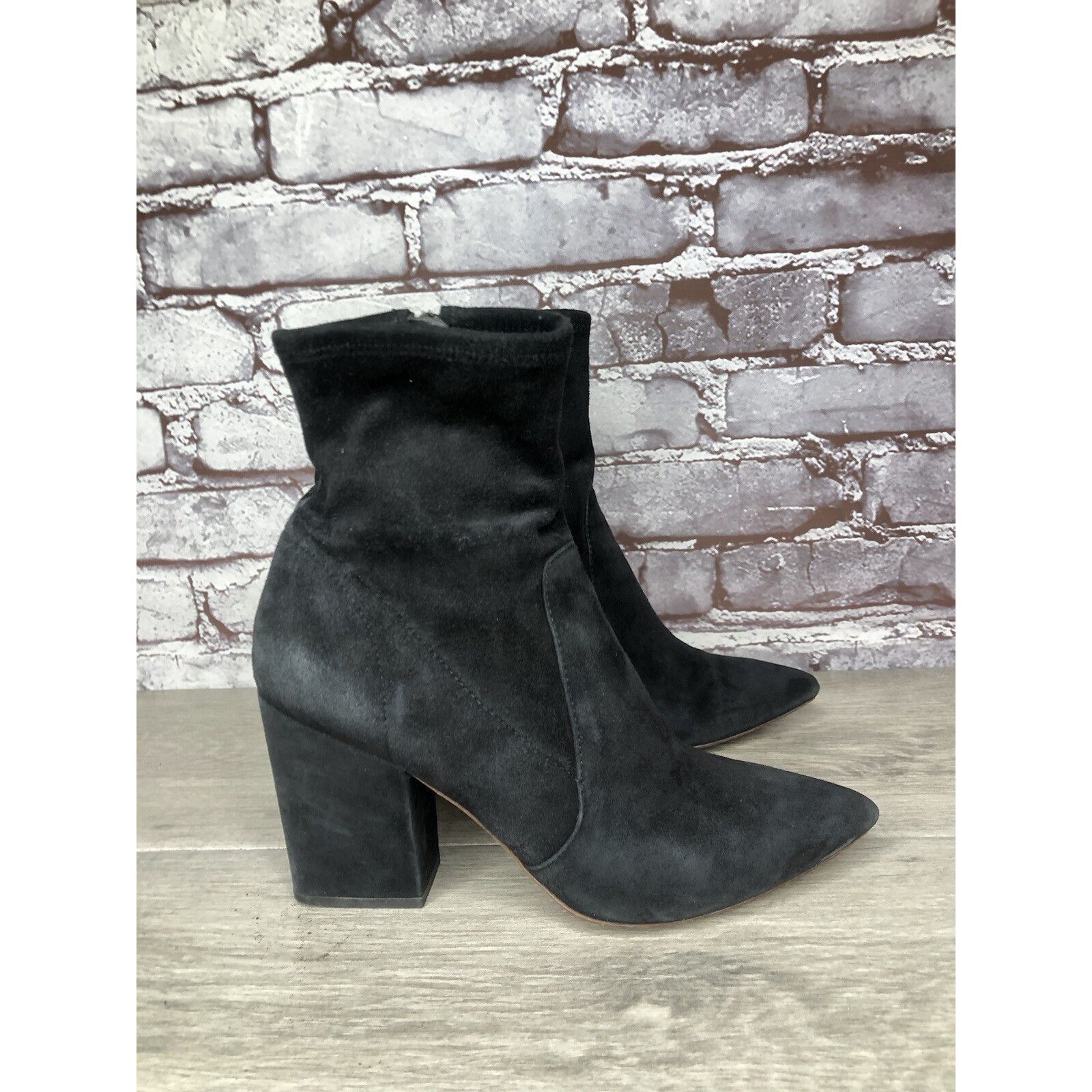 Loeffler Randall Loeffler Randall Isla Black Suede Leather Ankle Booties Boot Size US 7 / IT 37 - 22 Thumbnail