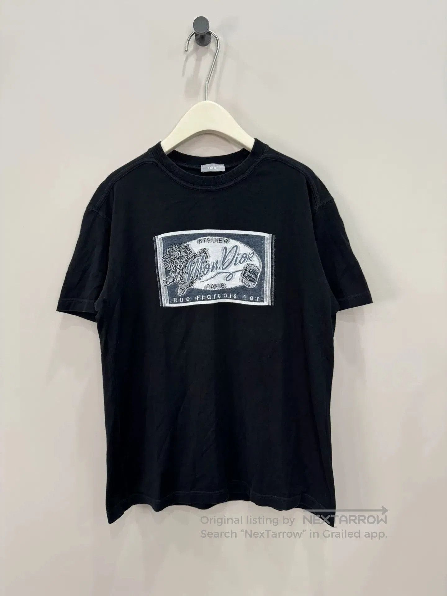 Dior Dior Black Stamp Graphic Short Sleeve T-Shirt. Size US S / EU 44-46 / 1 - 1 Thumbnail