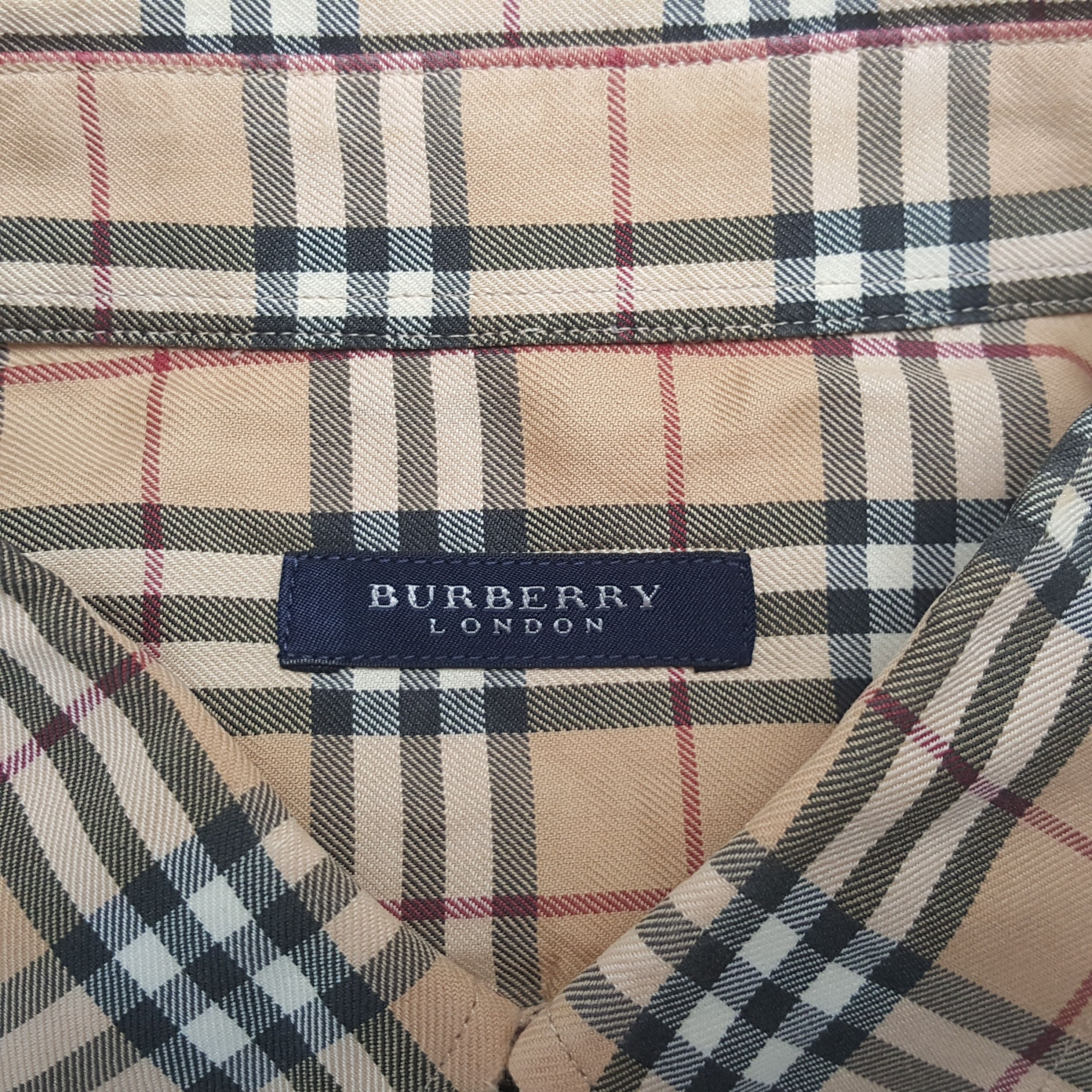 Burberry Vintage Burberry London Fashion Brand Shirt RR12 Size US XL / EU 56 / 4 - 6 Thumbnail