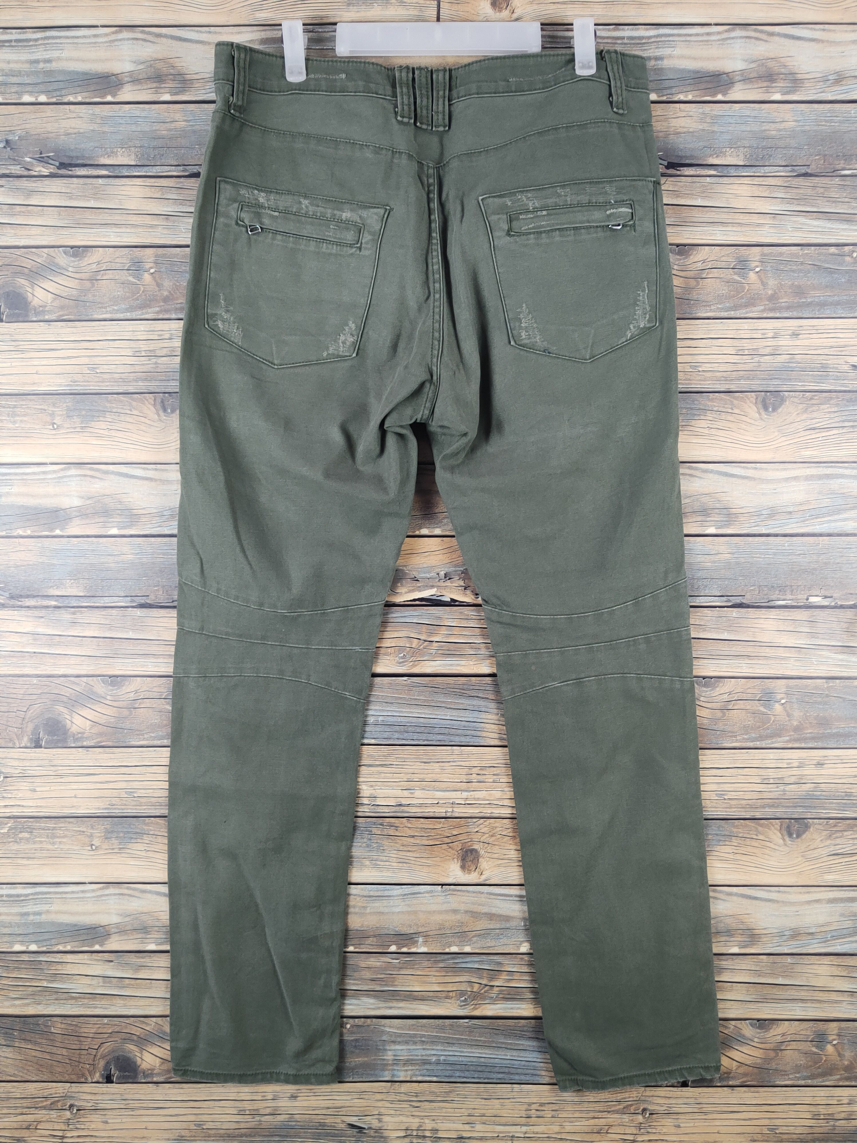 Japanese Brand DL Example bush Green Multipocket Tactical Cargo Pants #1342 Size US 33 - 7 Thumbnail