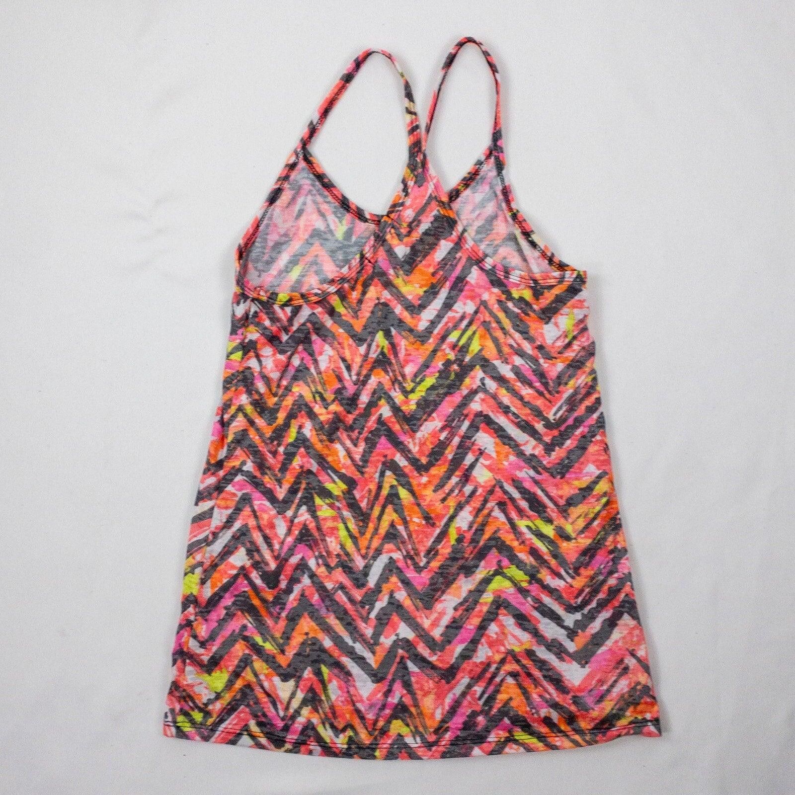 Other Delias Neon Pink Chevron Racerback Tank Top Womens Medium Size M / US 6-8 / IT 42-44 - 6 Thumbnail